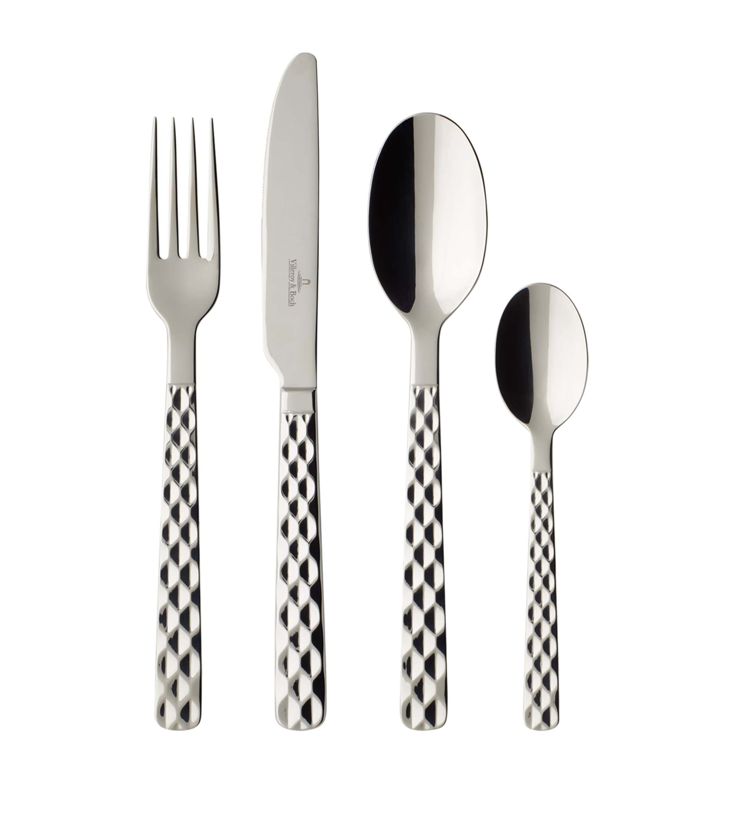Villeroy & Boch Boston 24-piece Stainless Steel Cutlery Set In Metallic
