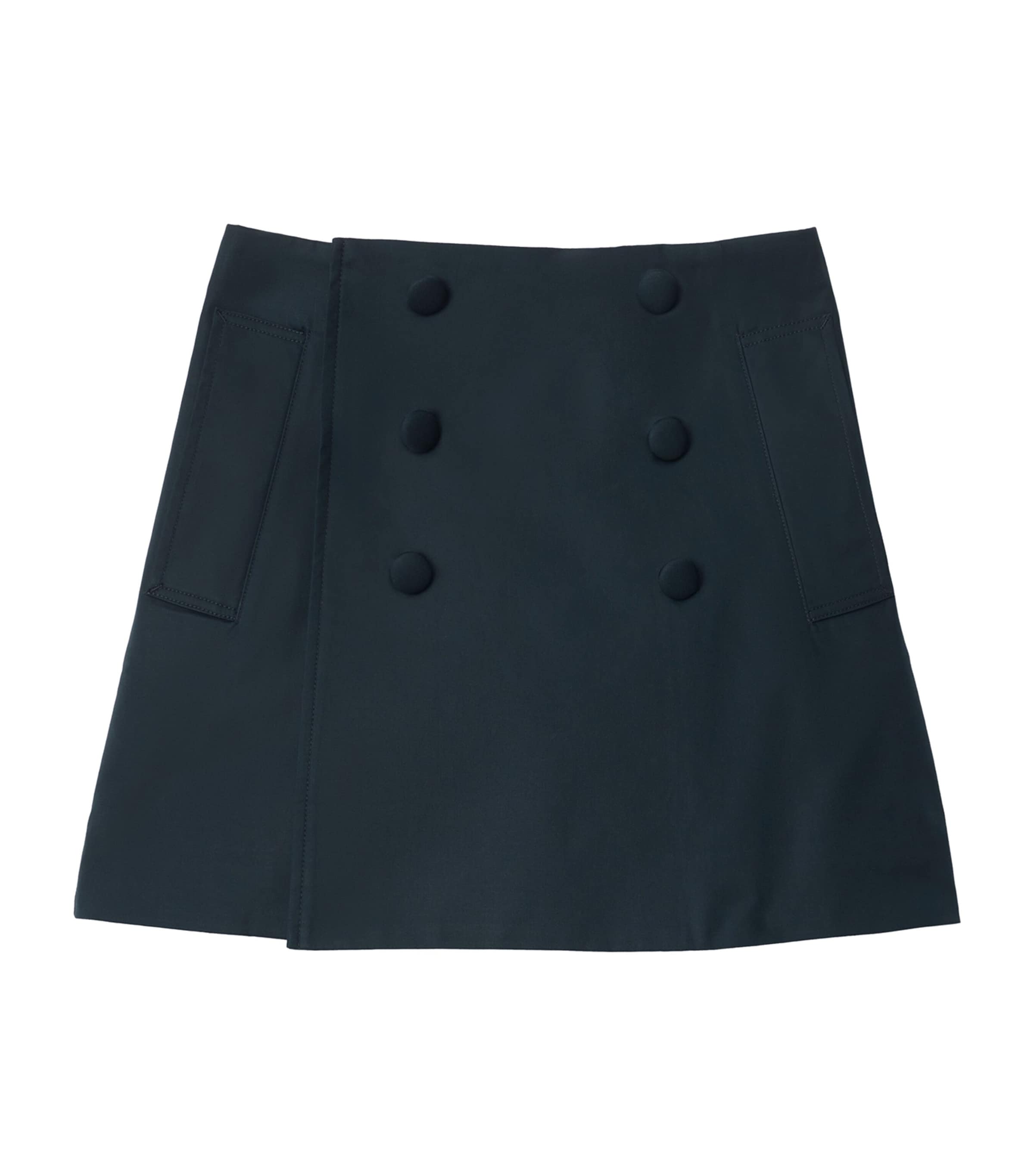 Cotton Trench Skirt (3-12 Years) NAVY BLACK Image 1