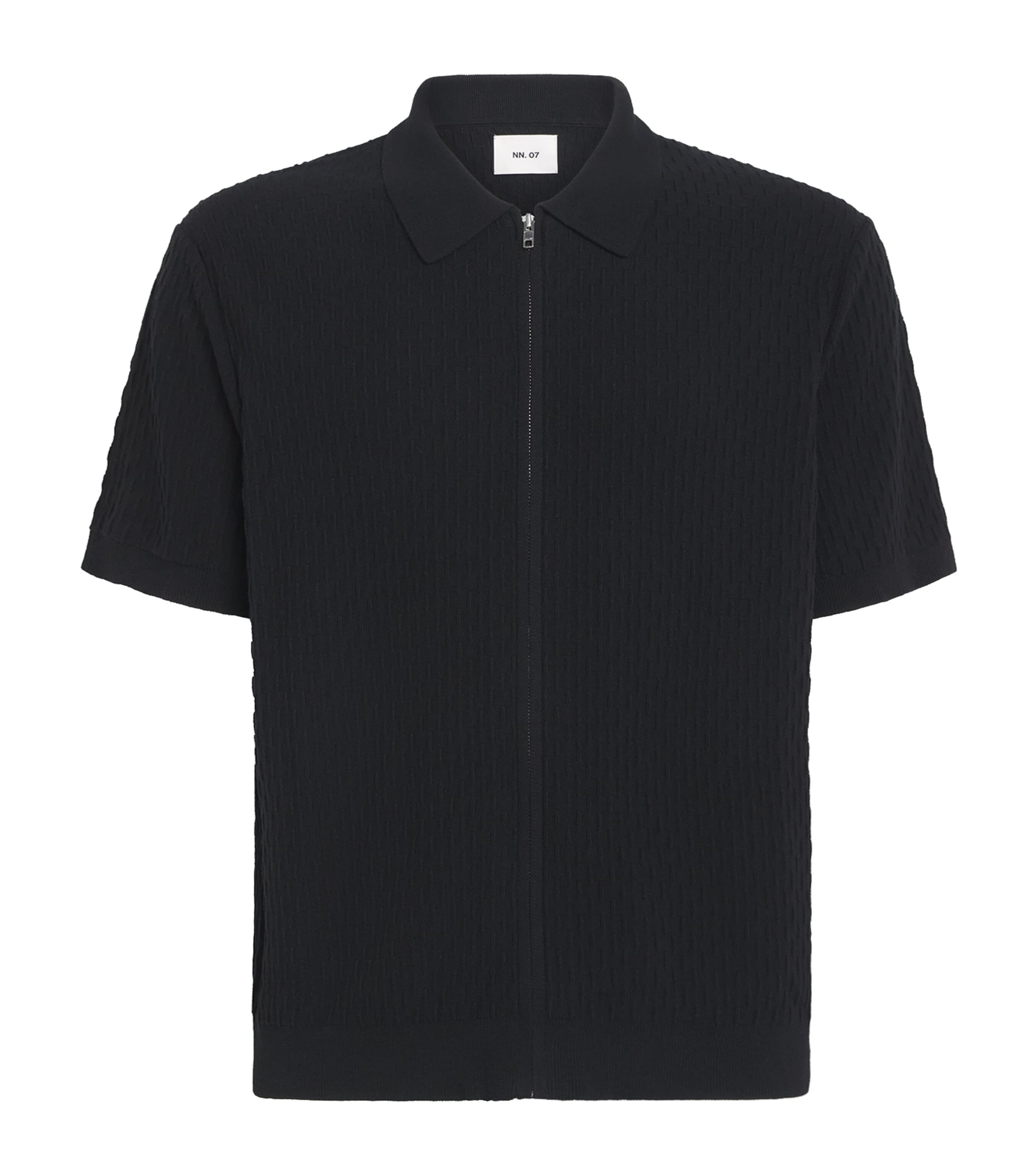 NN.07 Mens Organic Cotton Gustav Cardigan Black Image 1