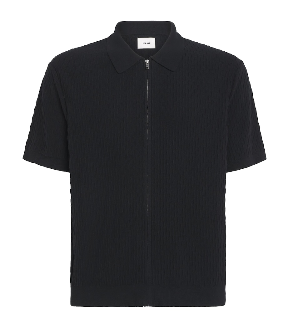 NN.07 Mens Organic Cotton Gustav Cardigan Black Image 1