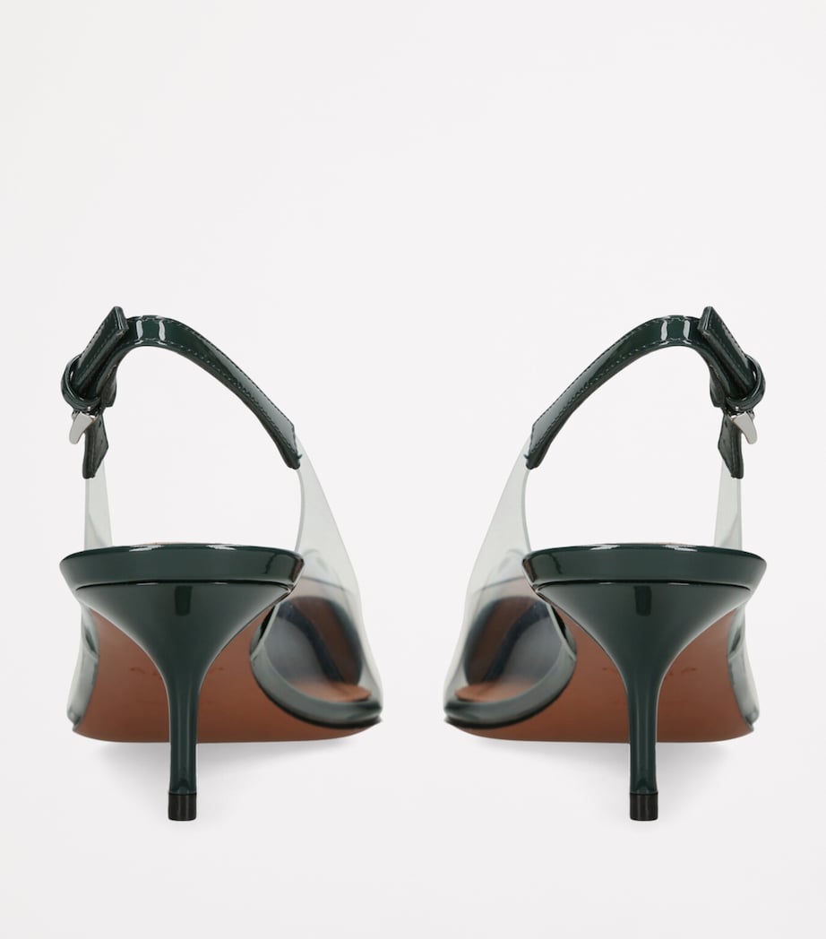 Alaïa Coeur Slingback Pumps 55 Dark Green Image 2