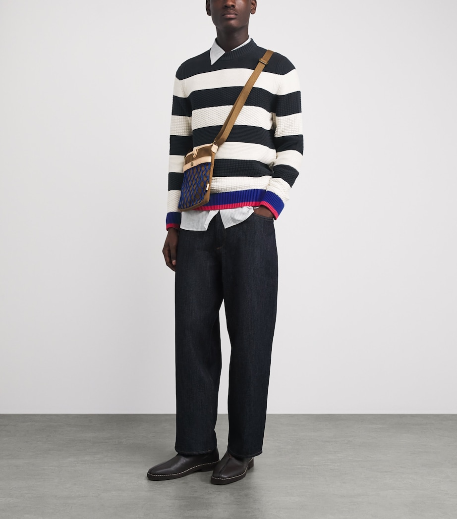 Barbour Mens x Paul Smith Cotton Stripe Southwold Sweater Image 2