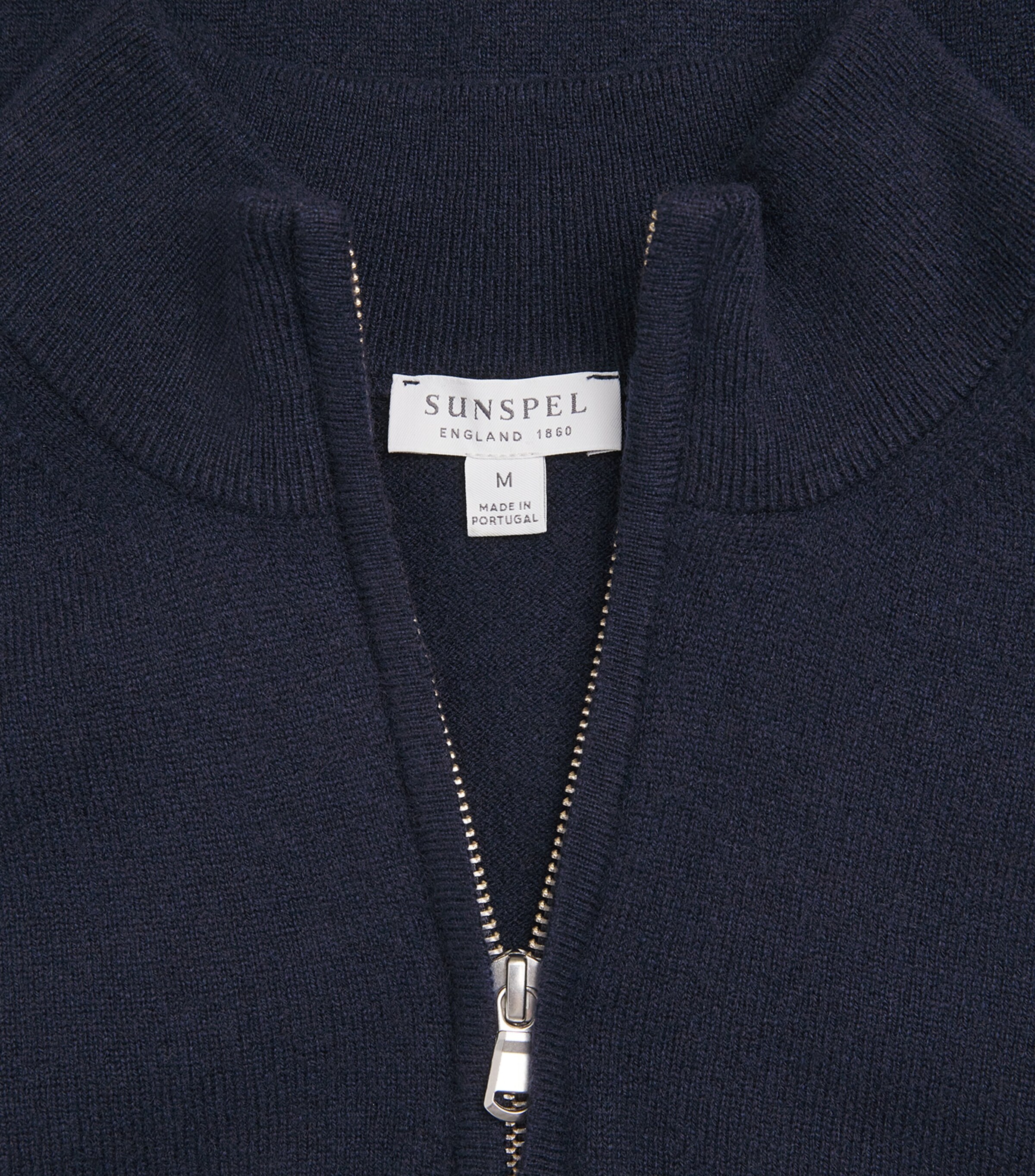 Cashmere Half-Zip Sweater NAVY BUAA Image 5