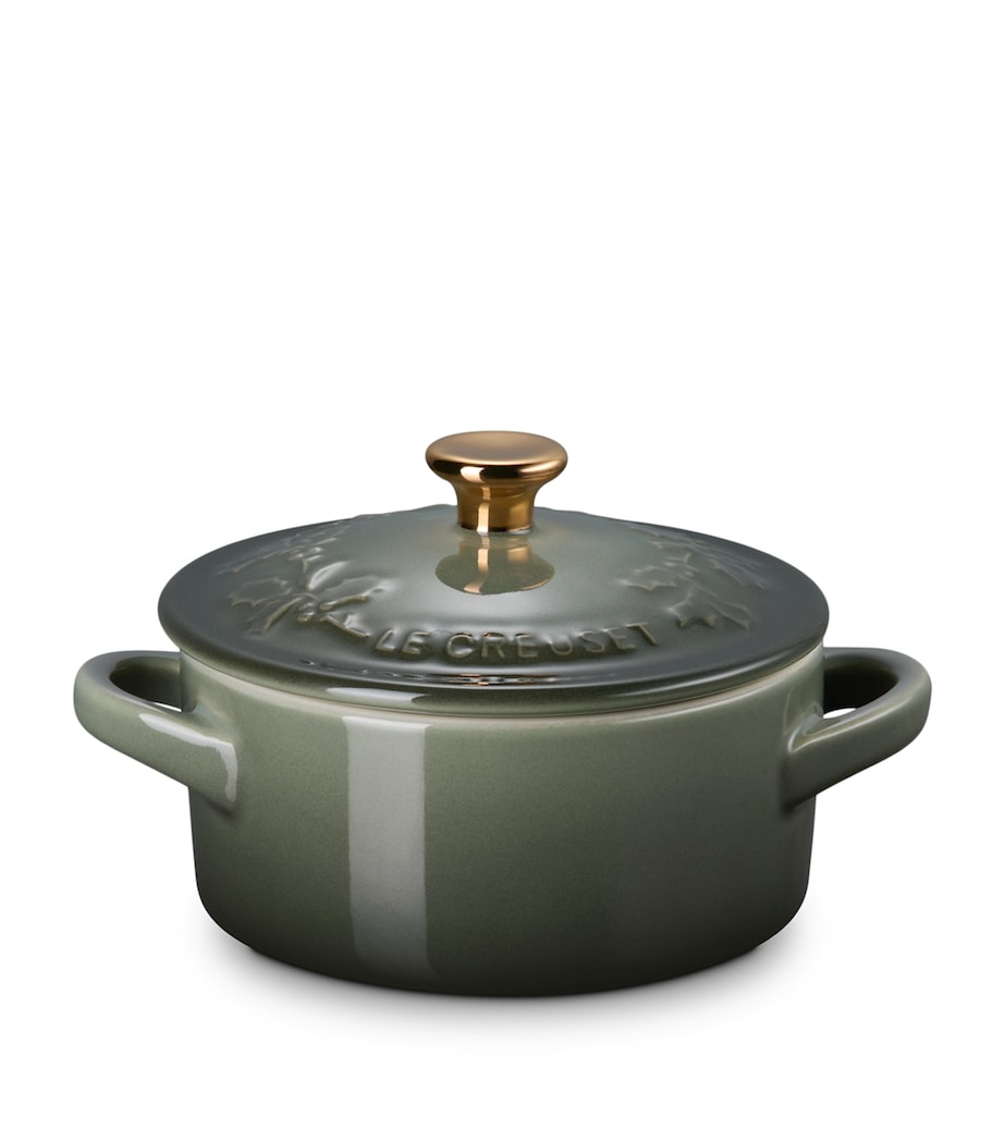 Stoneware Holly Petite Round Casserole Dish (10cm) NO COLOUR Image 2