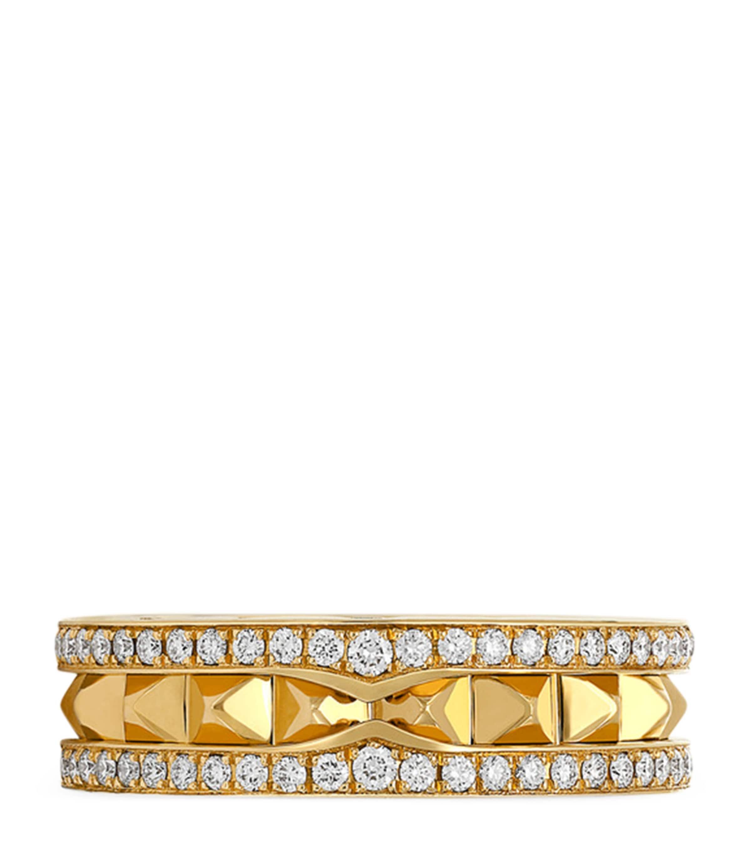 Yellow Gold and Diamond B.zero1 Rock One-Band Ring YELLOW GOLD Image 3