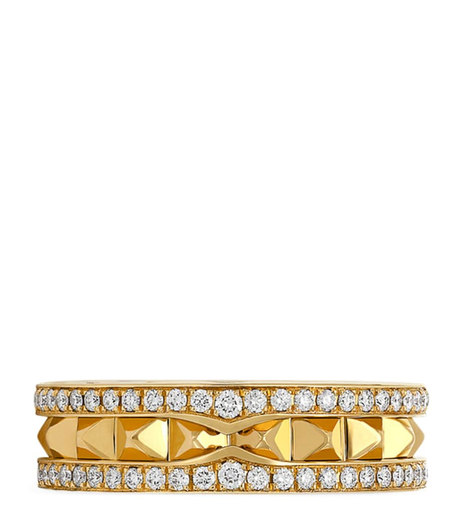 Yellow Gold and Diamond B.zero1 Rock One-Band Ring YELLOW GOLD Image 3