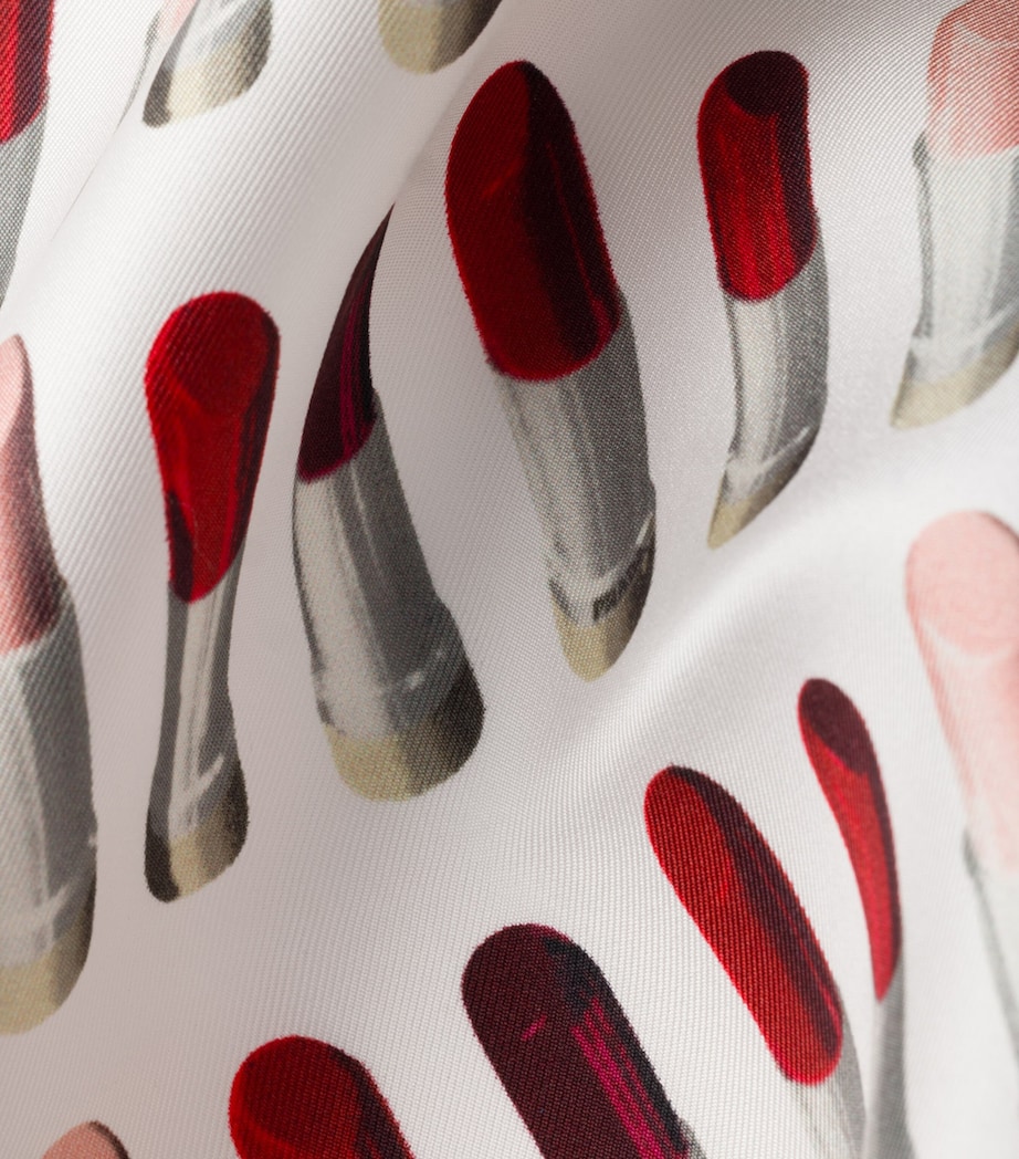 Silk Lipstick Triangle Scarf F0967 Image 2