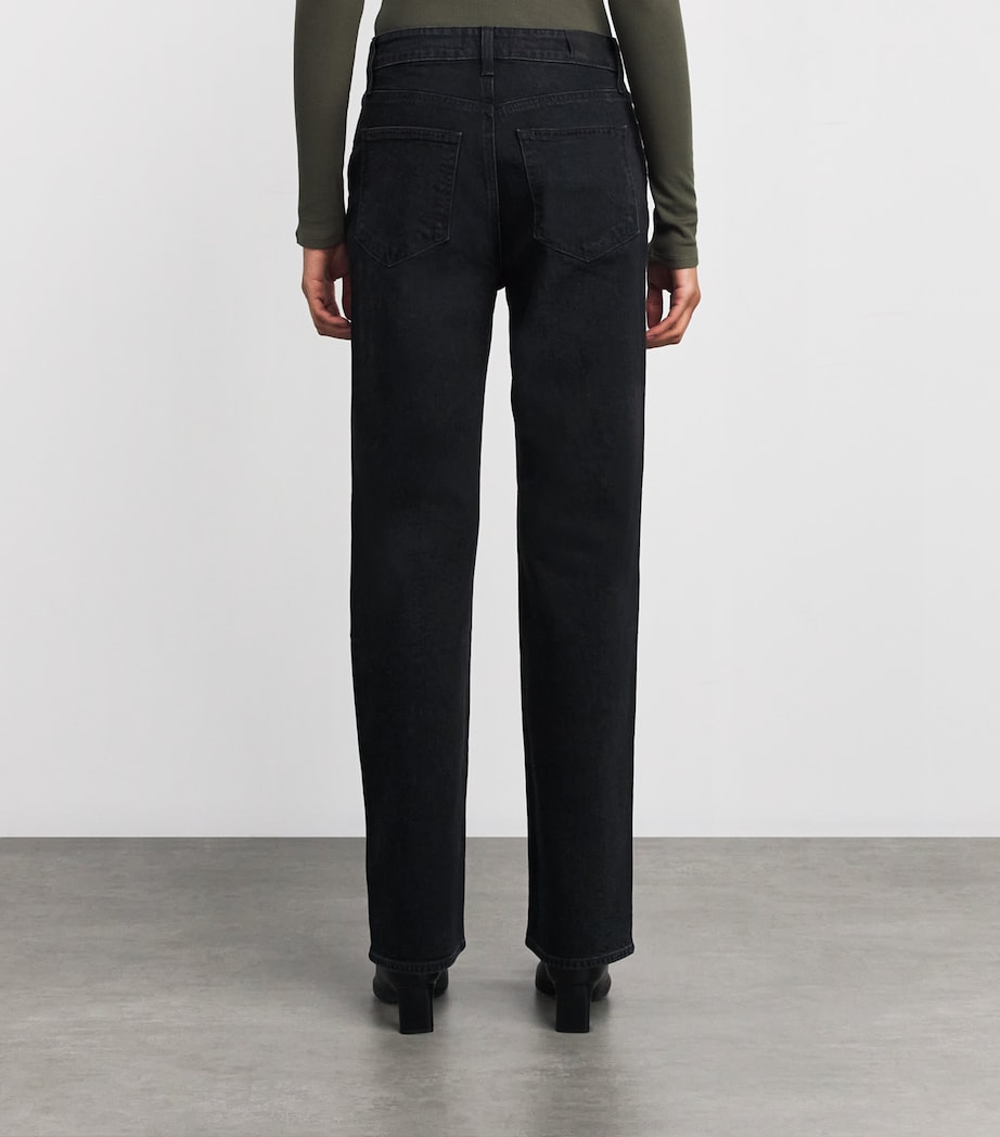 Stevie High-Rise Straight Jeans BLACK VOID Image 4