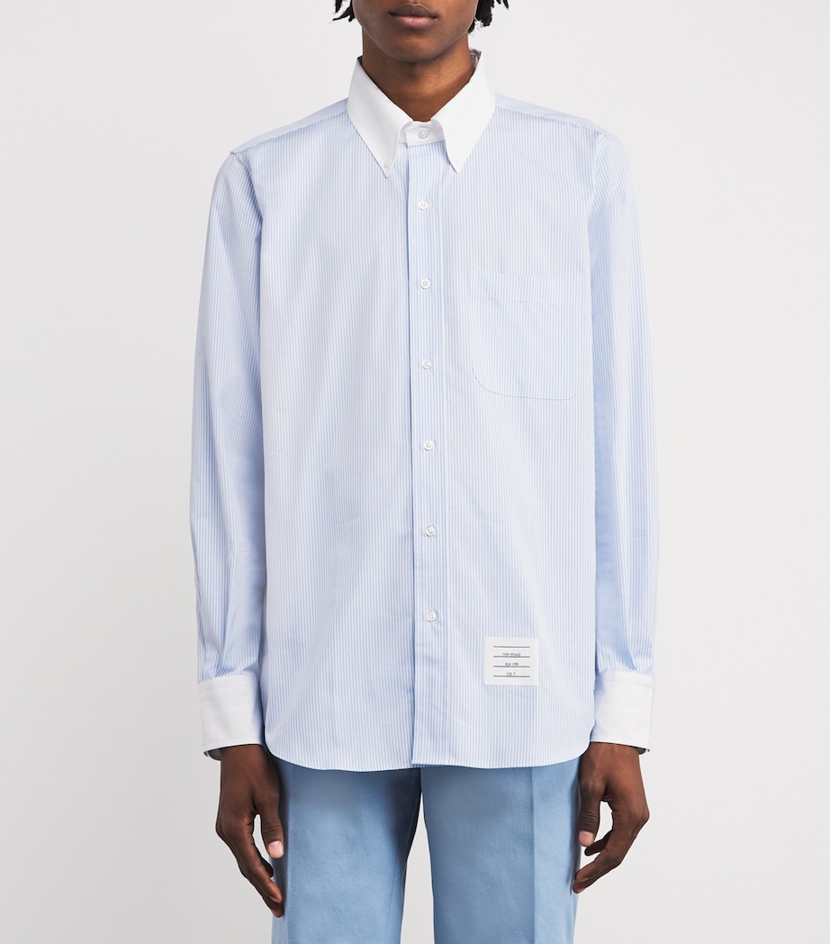 Cotton Stripe Shirt LIGHT BLUE Image 3
