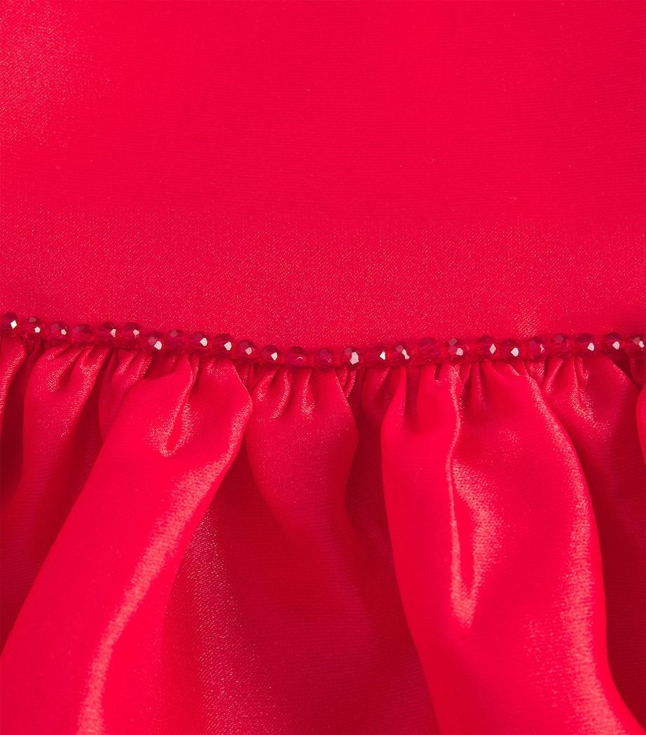 Ruffled-Sleeve Dress (2-14 Years) RED Image 3