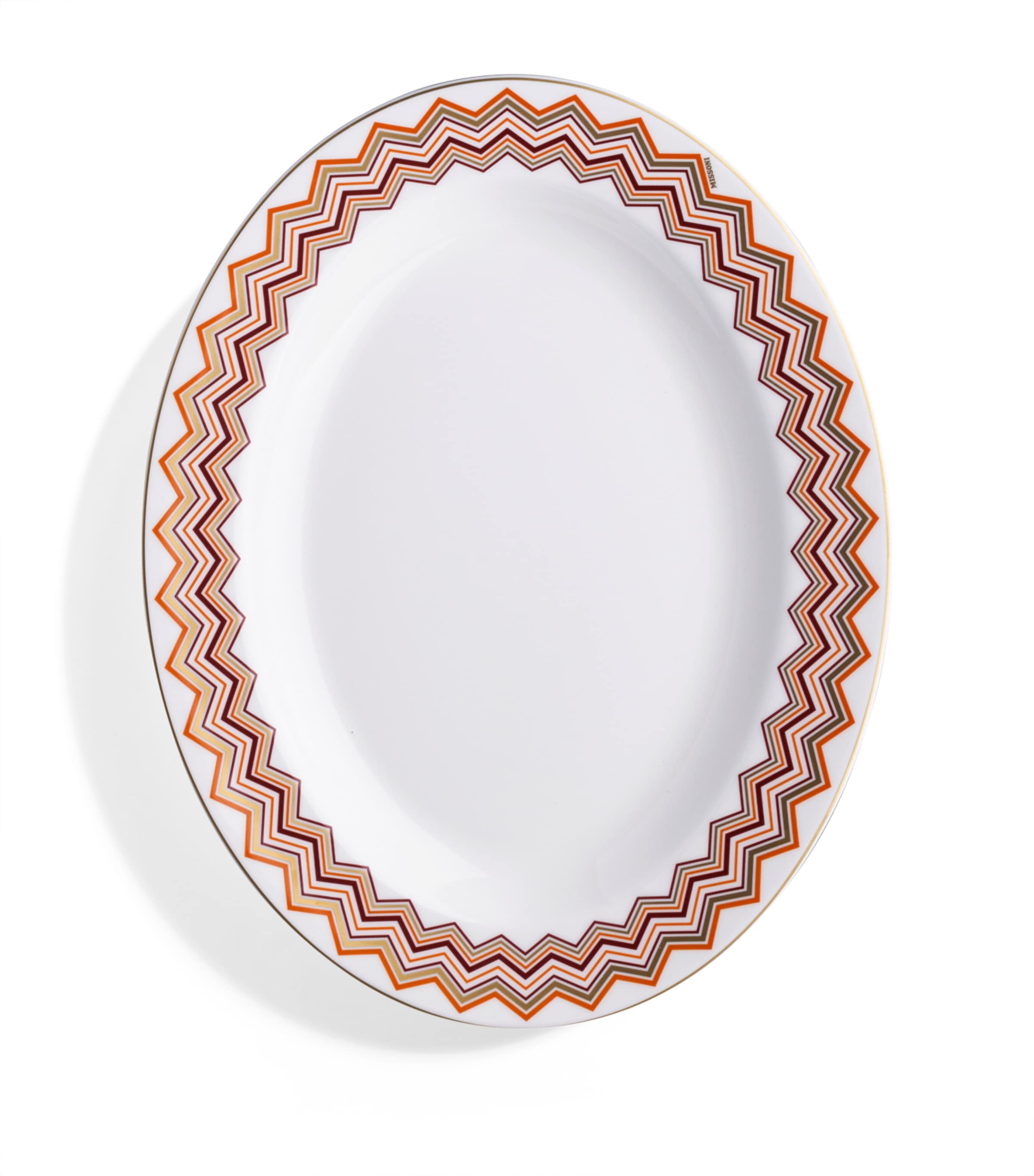 Missoni Porcelain Zigzag Oval Serving Dish