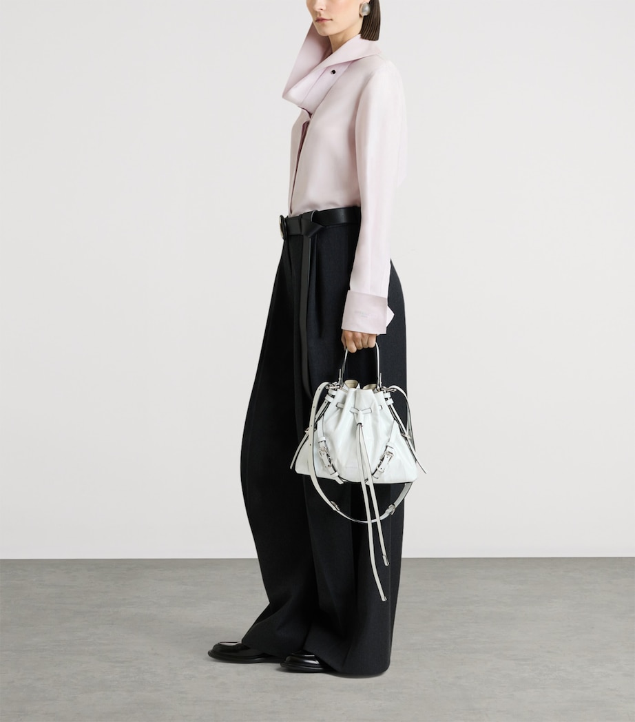 Givenchy Womens Silk Reverse-Collar Shirt Image 3