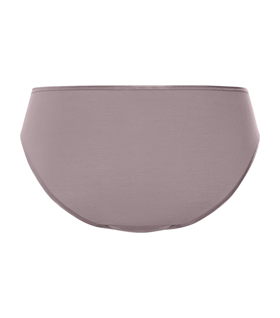Hanro Womens Cotton Midi Briefs Stormy Rose Image 3