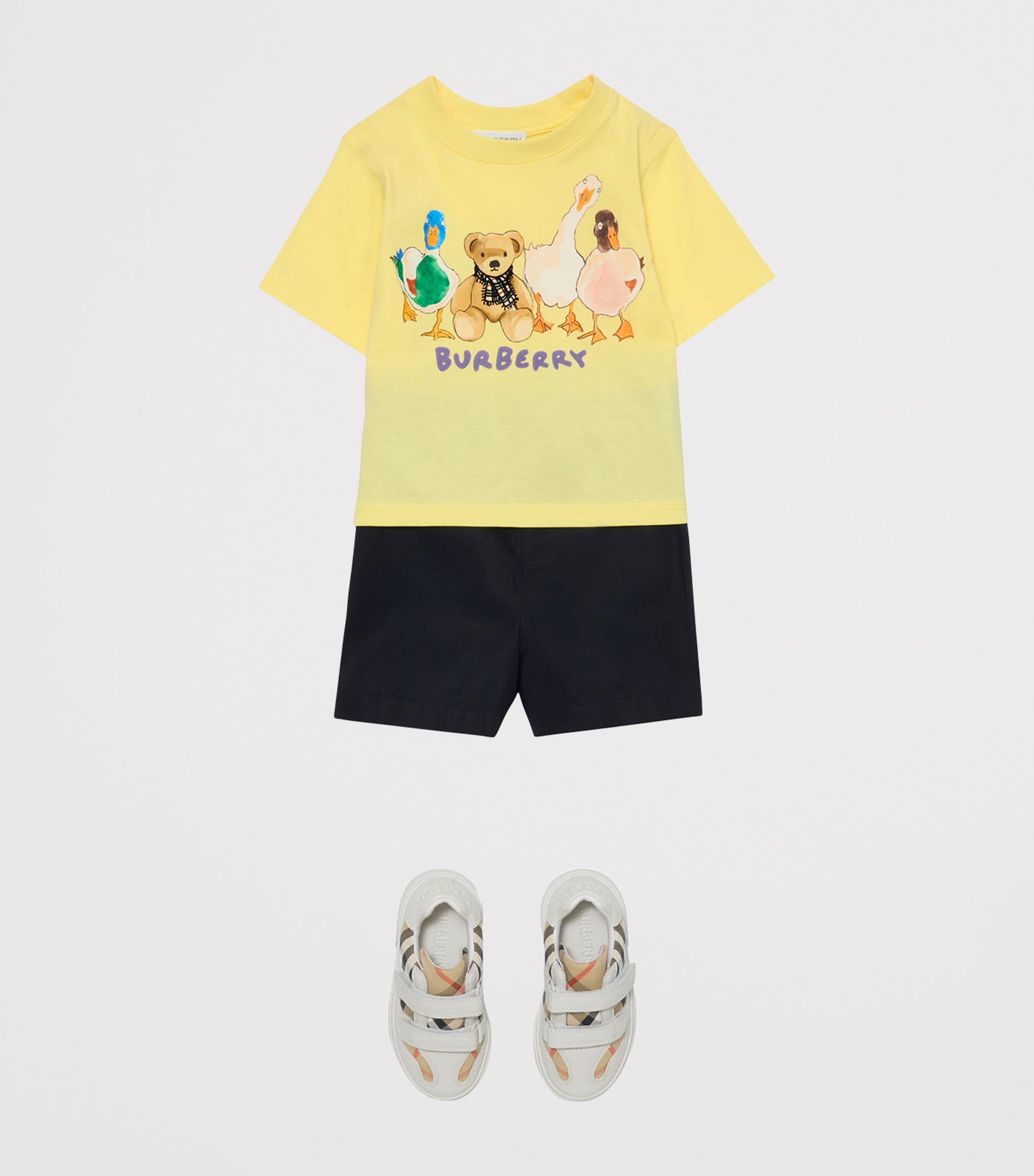 Burberry Kids Yellow Cotton Thomas Bear and Friends T-Shirt (6-24