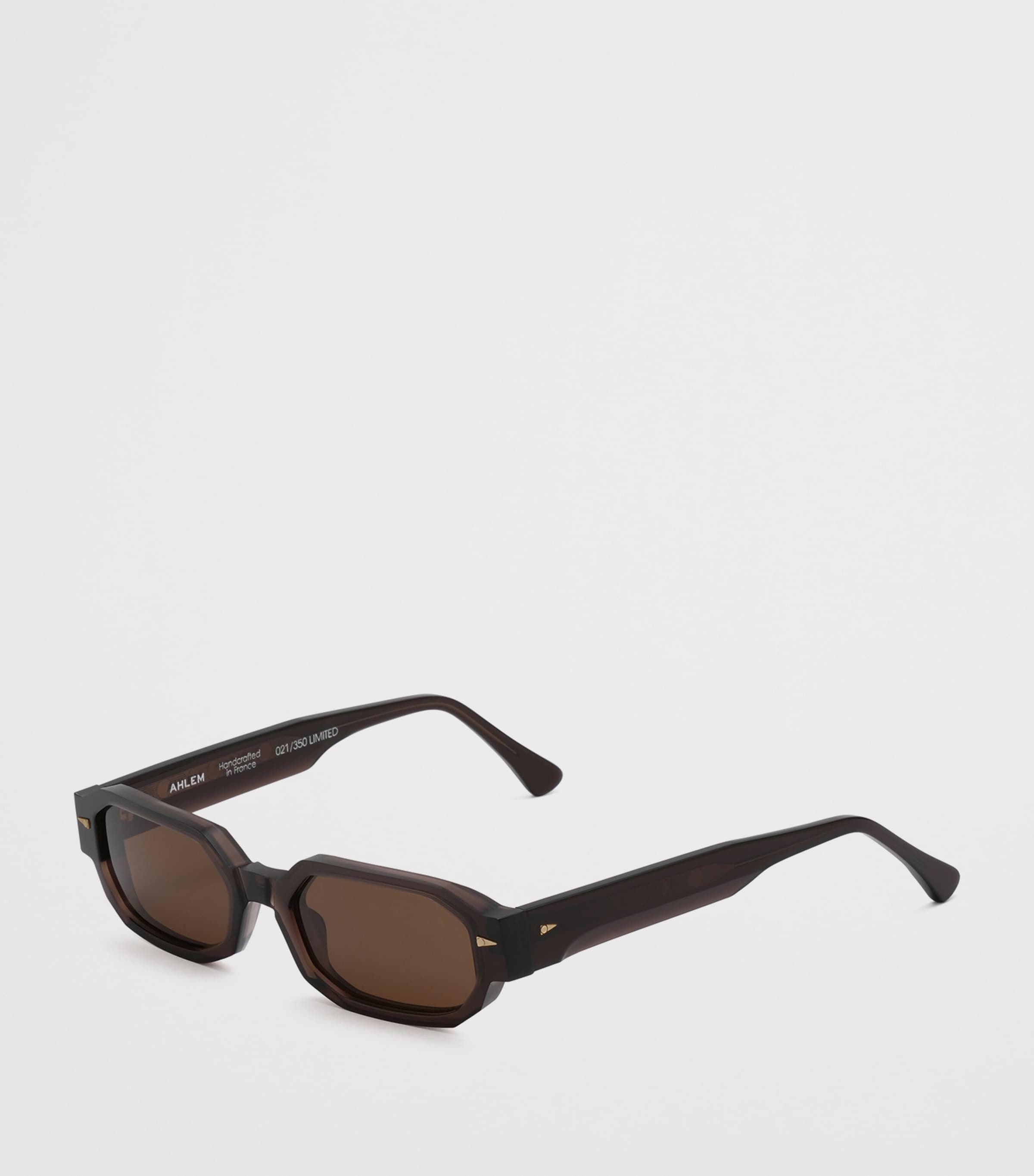 Ahlem Jules Angular Rectangle Sunglasses Mokalgt/ Brown Image 2