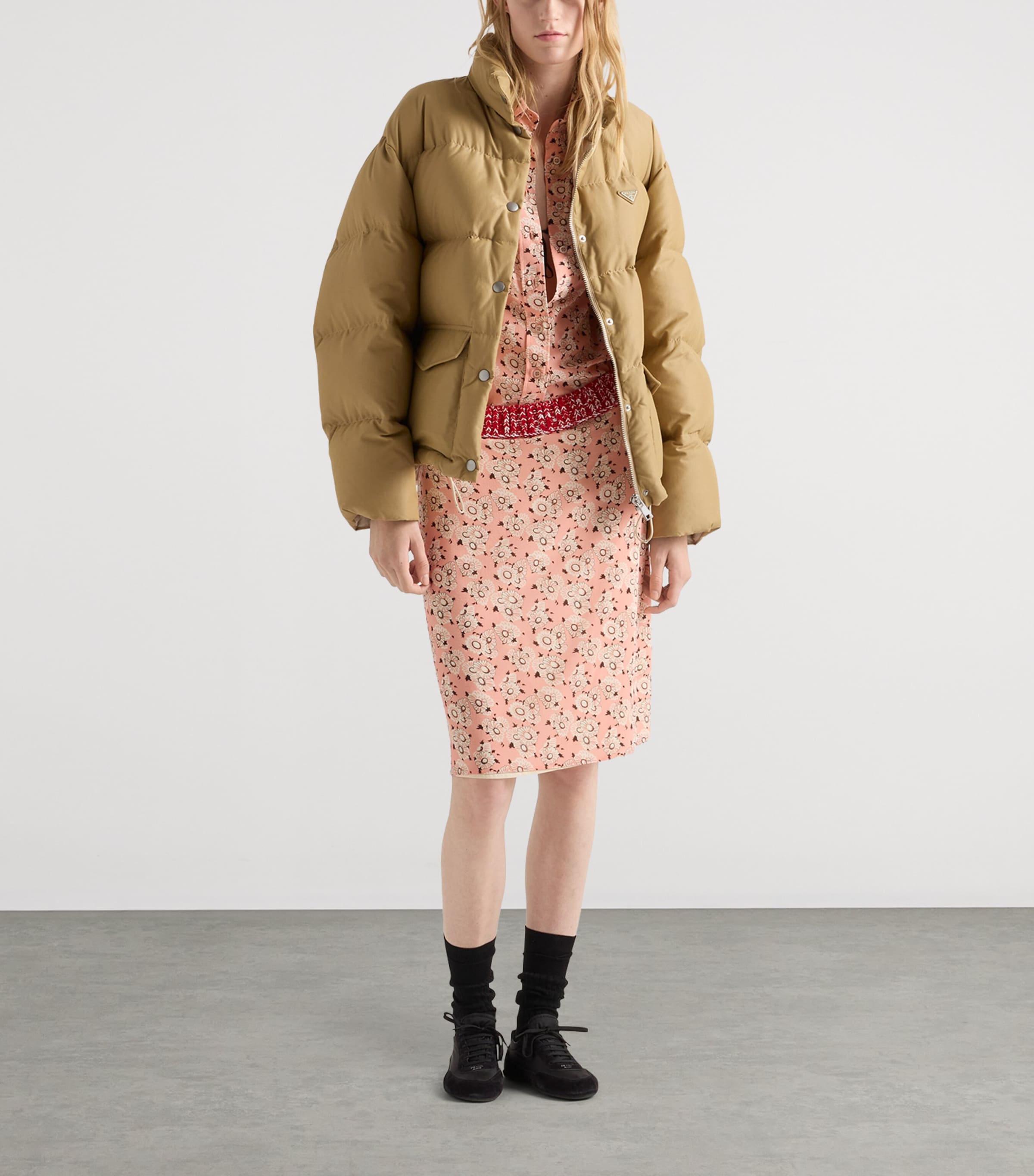 ジャケット・アウター PRADA Brown Down Jacket Prada Brown Down