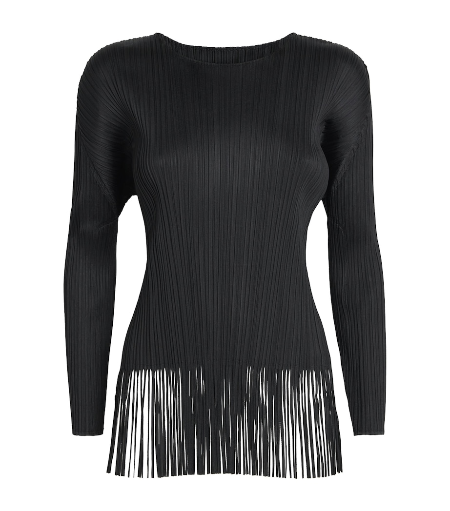 Wave Long-Sleeve Top BLACK Image 1