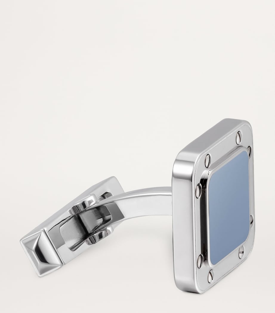 Santos De Cartier Cufflinks, Pen and Wallet Set GREY-BLUE Image 4