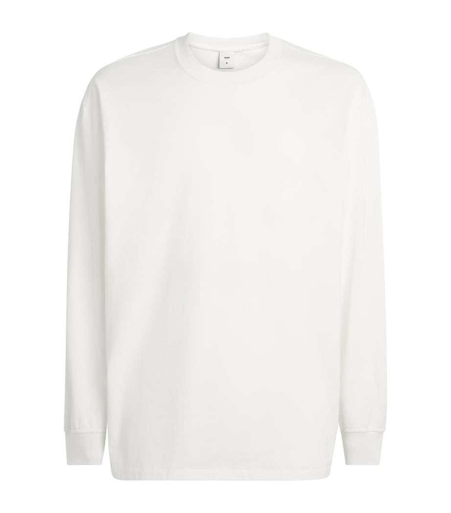Skims Mens Heavyweight Cotton Long-Sleeve T-Shirt Chalk Image 1
