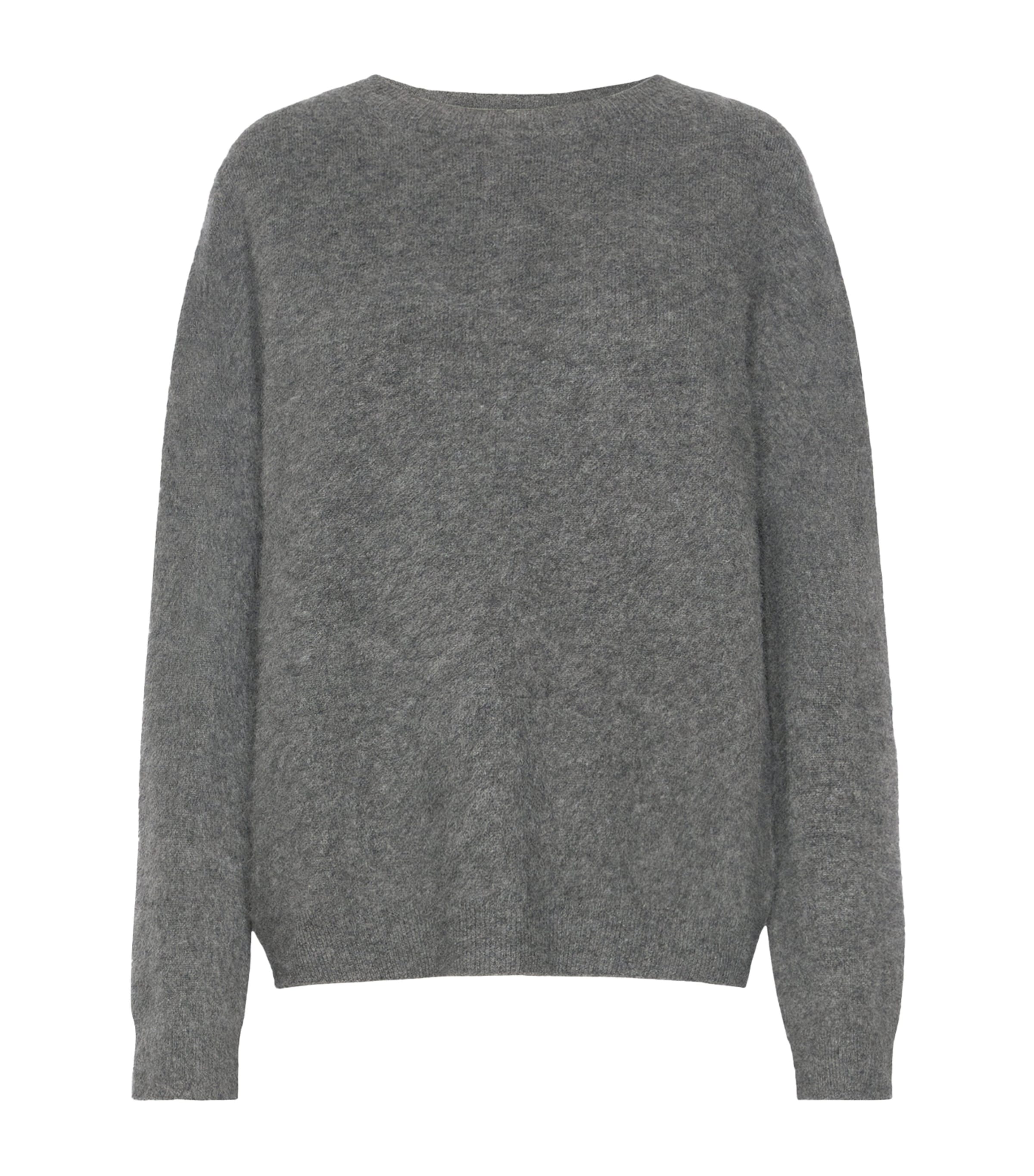 Weekend Max Mara Womens Virgin Wool-Cashmere Sweater Dark Grey Image 1