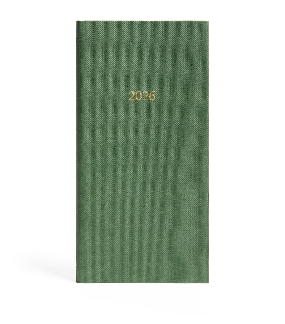 Classic Slim Diary 2026 HARRODS GREEN Image 1