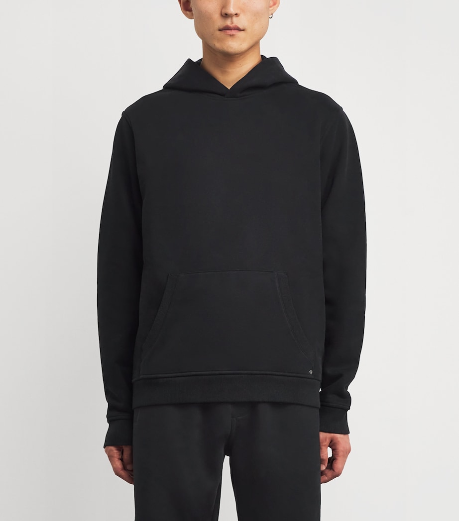 Cotton-Blend Seaside Pullover Hoodie BLK-BLACK Image 3