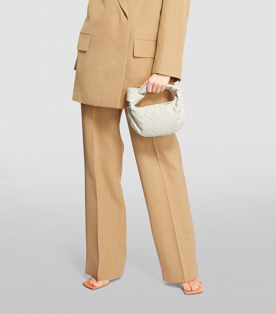 Bottega Veneta Mini Leather Jodie Bag Chalk Gold Image 6