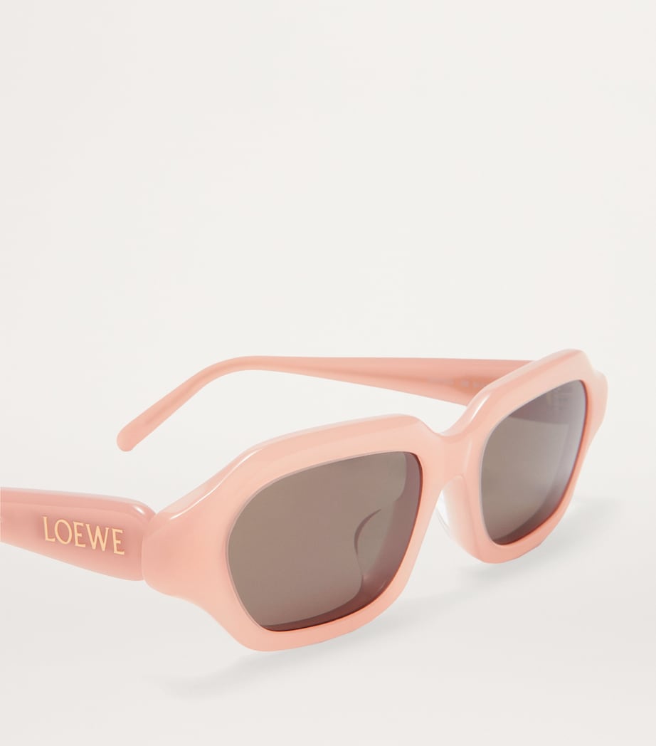 LOEWE Acetate Enigma Slim Sunglasses Light Pink Image 4