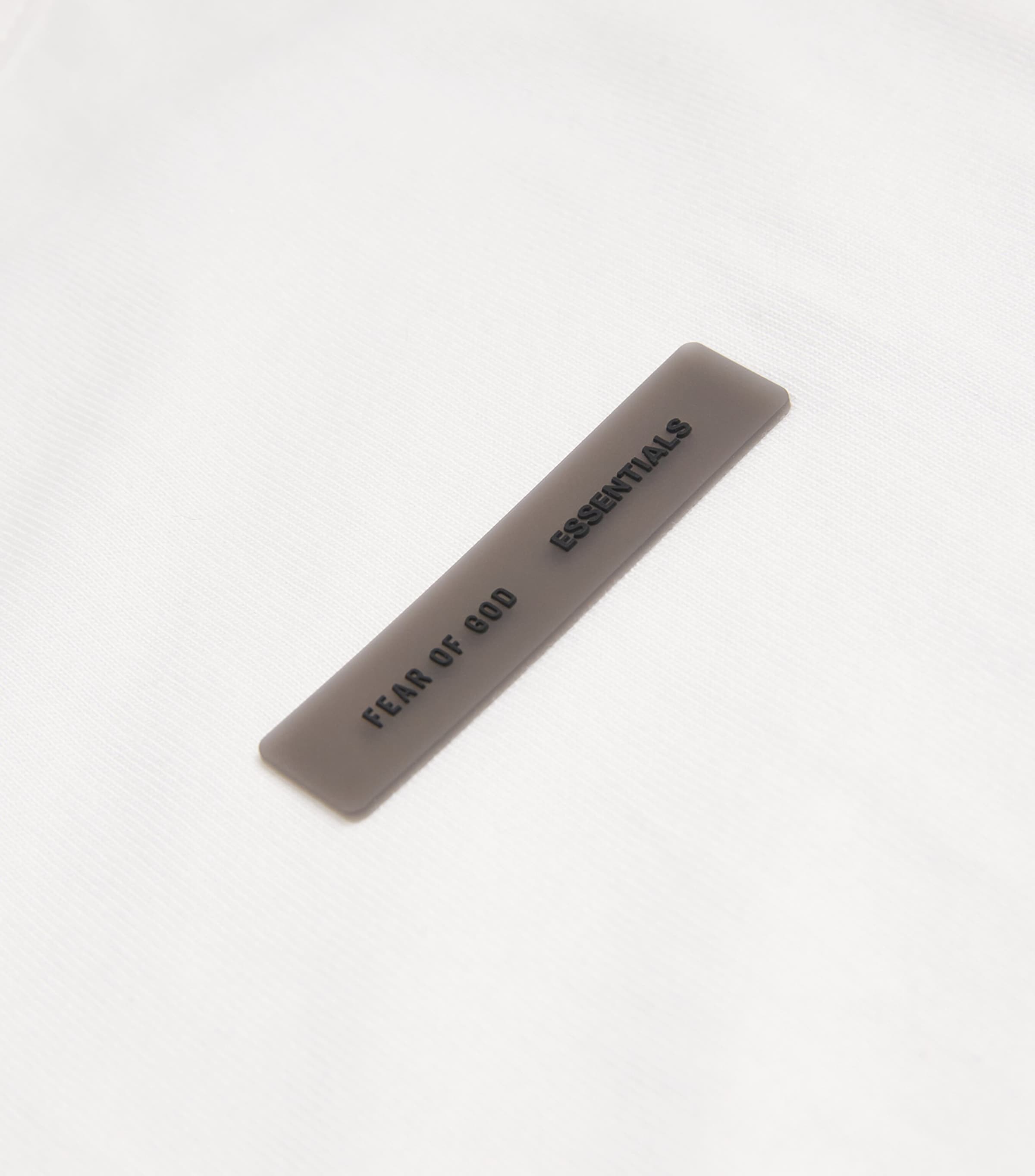 FEAR OF GOD ESSENTIALS Mens Cotton Oversized Logo Tank Top Bright White Image 5