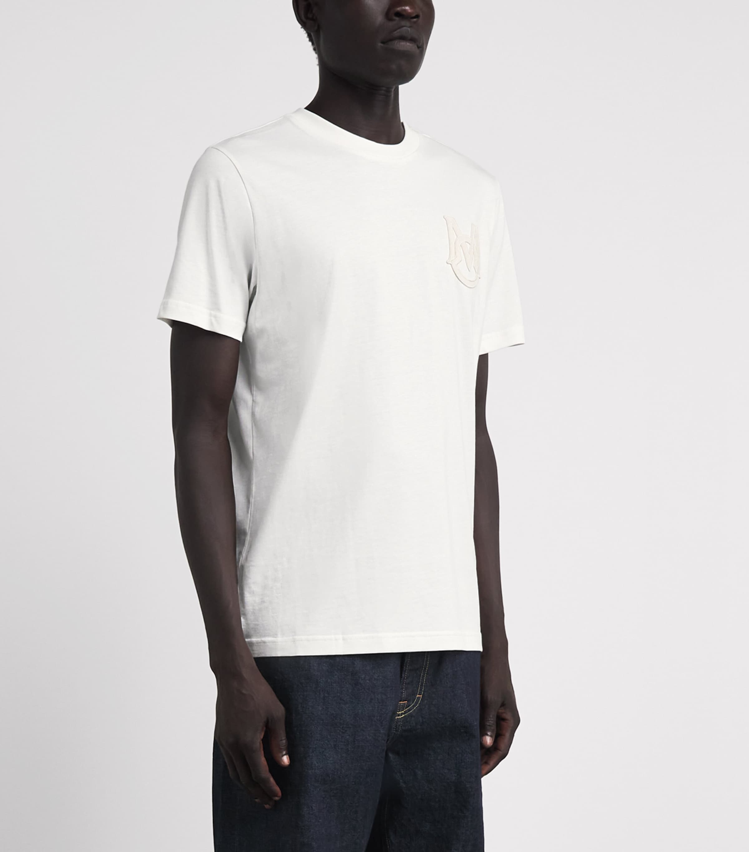 Moncler Mens Cotton Logo T-Shirt Image 4