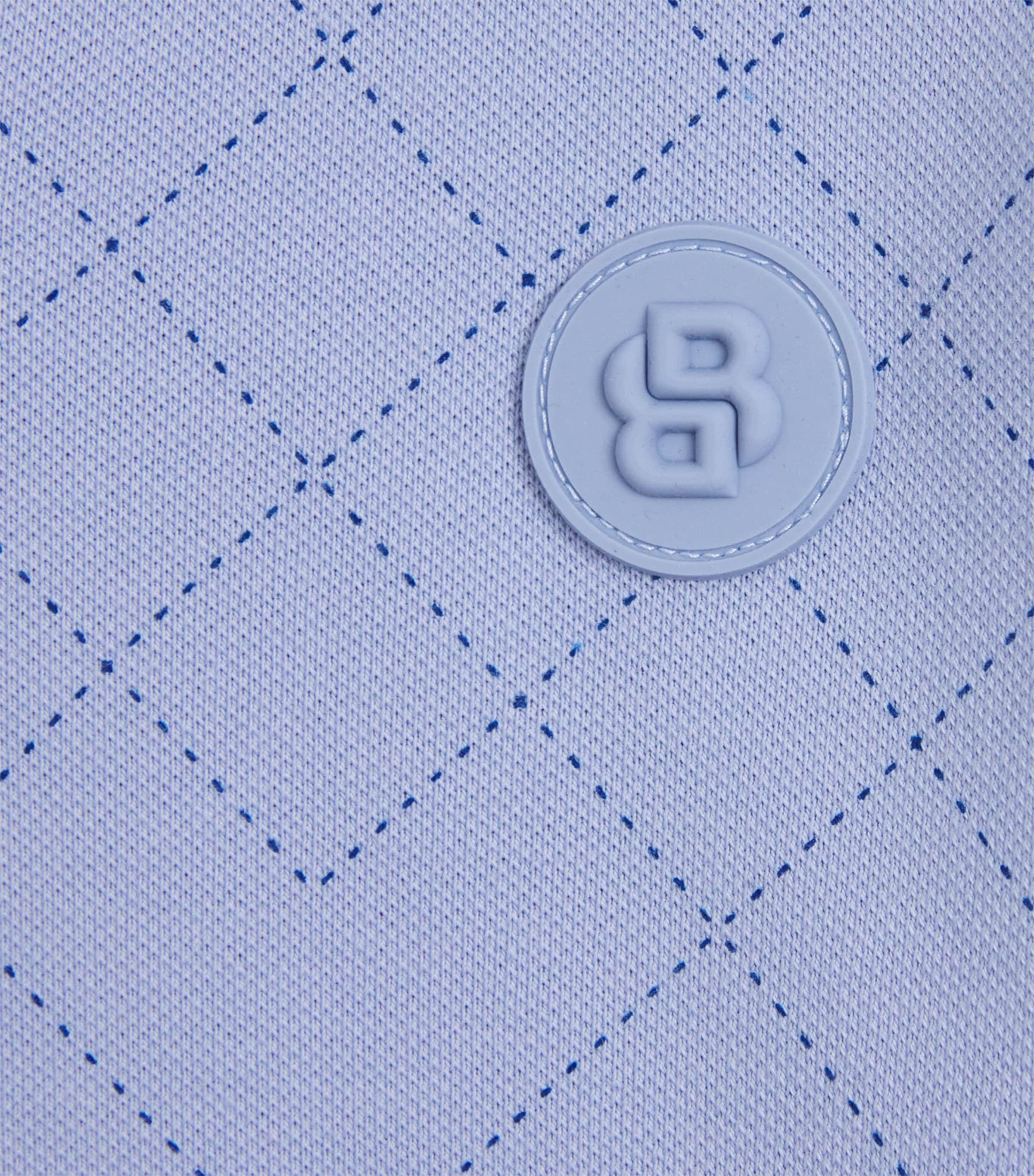 Stretch-Cotton Grid Polo Shirt (4-16 Years) 57MEDIUM GREY Image 3