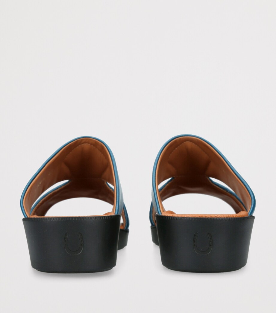 Brotini Intrecciato Leather Mastro Sandals Blue Other Image 2
