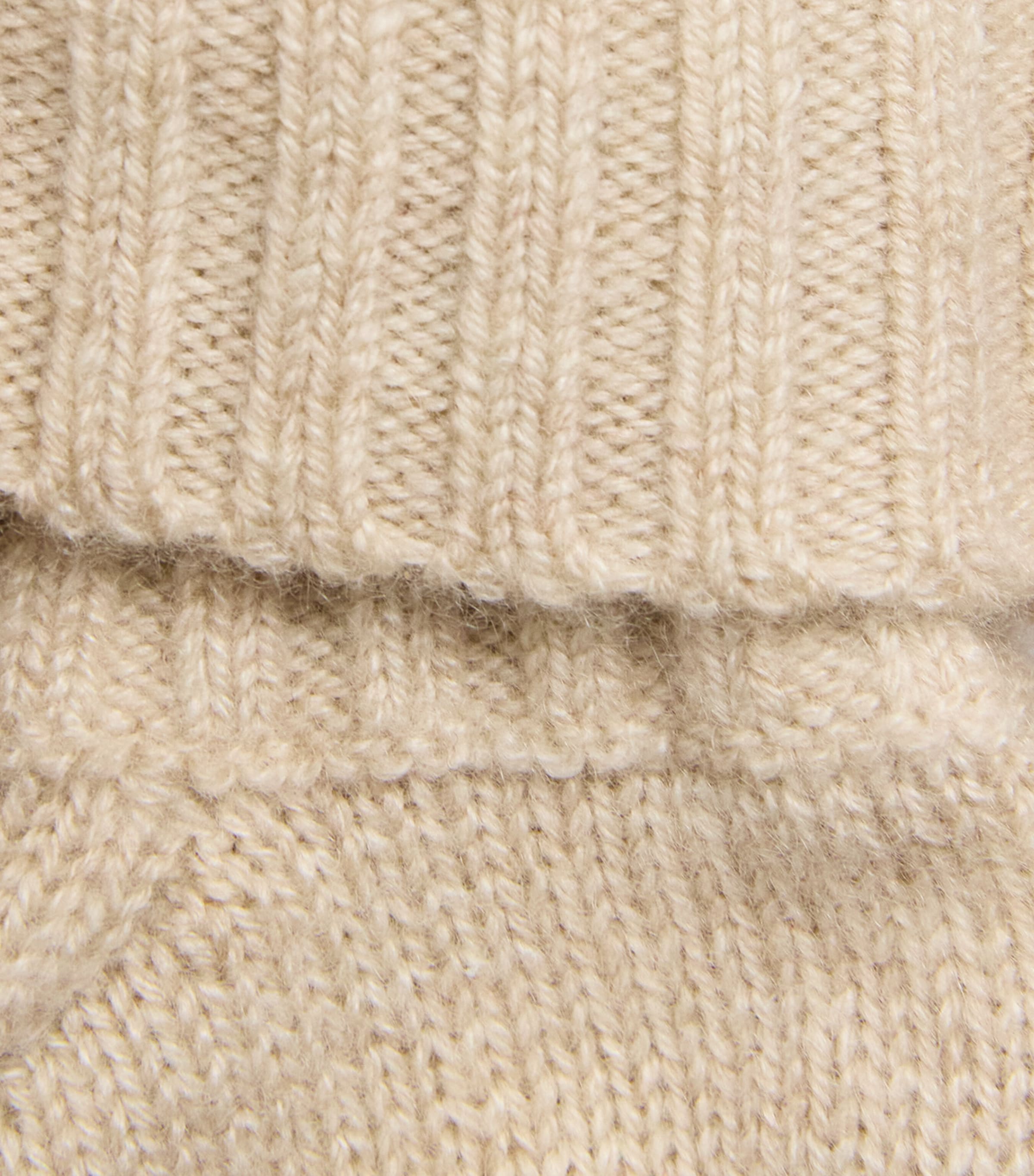 Purebaby Cashmere Pom-Pom Booties Cmlme Camel Melange Image 3