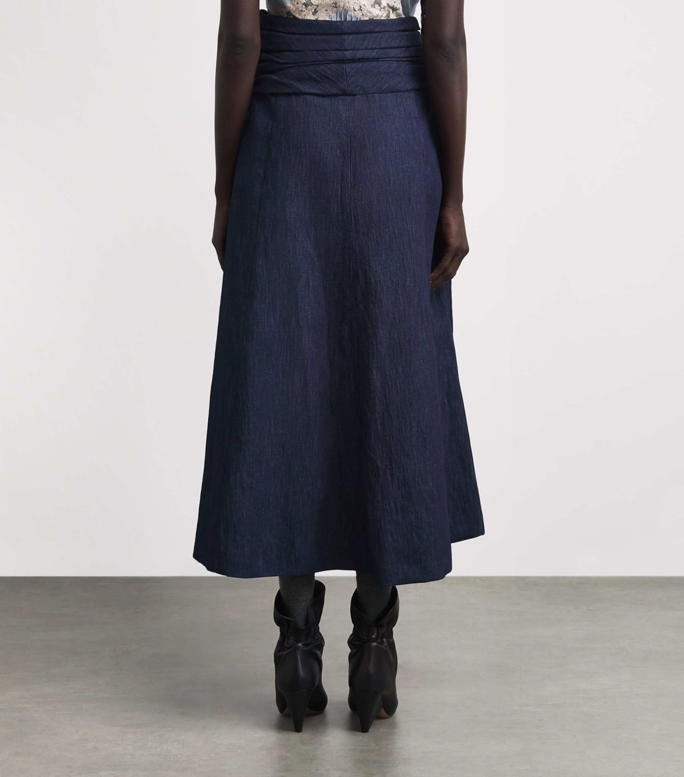 Gabriela Hearst Womens Denim Zivan Maxi Skirt Dnm Denim Image 5