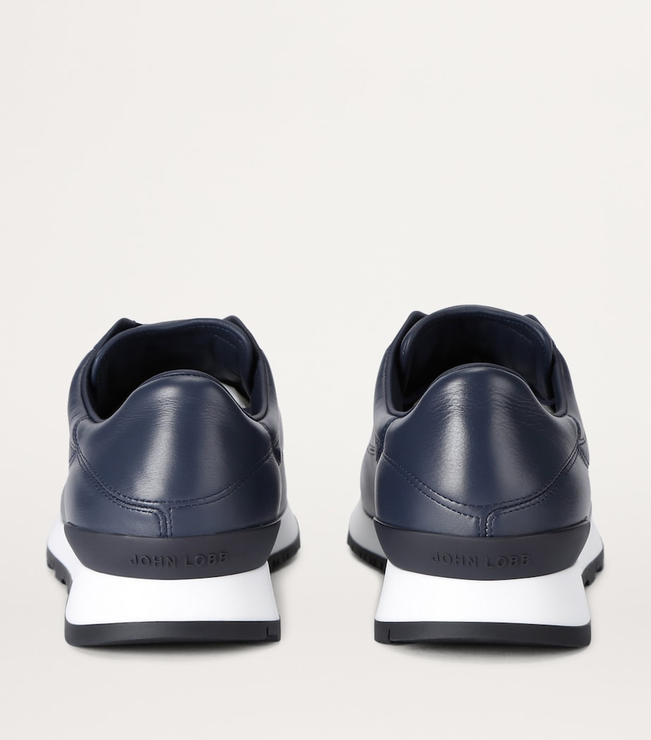 John Lobb Leather River Sneakers Blue/dark Image 2