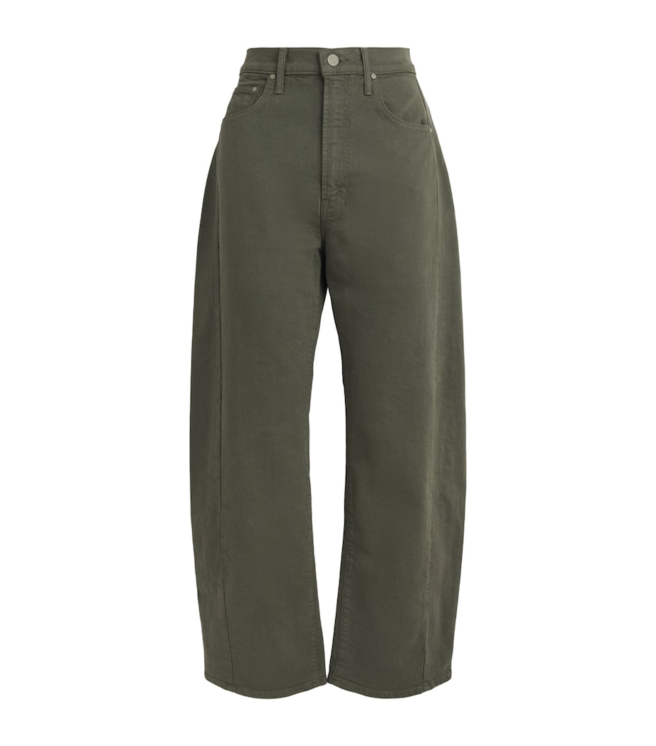 MOTHER Womens The Half-Pipe Wide-Leg Jeans Forest Night Image 1