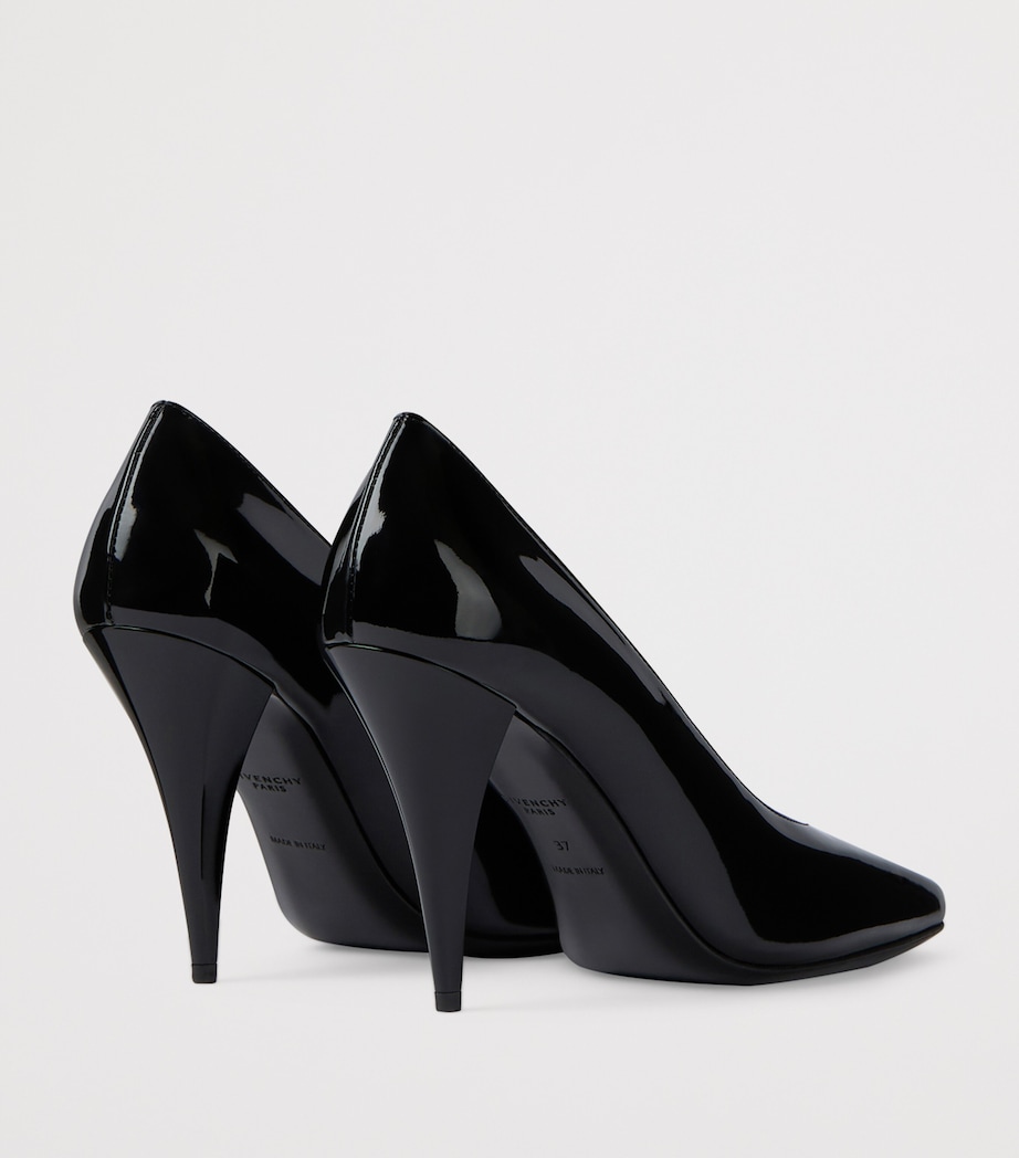 Patent Leather Square-Toe Pumps 95 BLACK Image 5