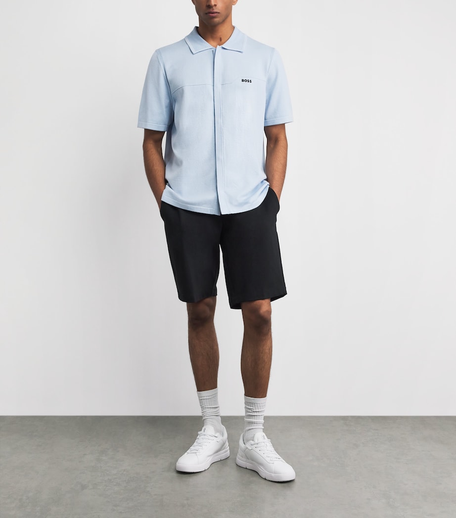 BOSS Mens Commuter Slim Shorts Black Image 2
