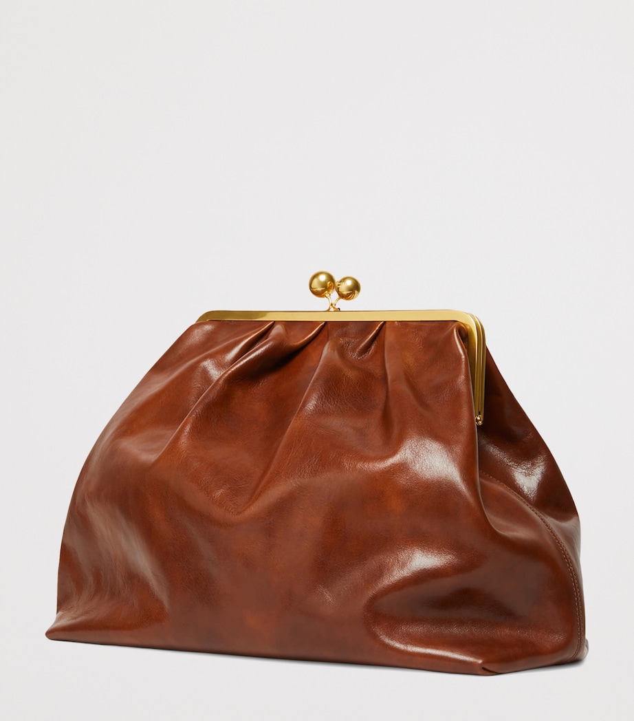 Weekend Max Mara Leather Pasticcino Pouch Tobacco Image 4