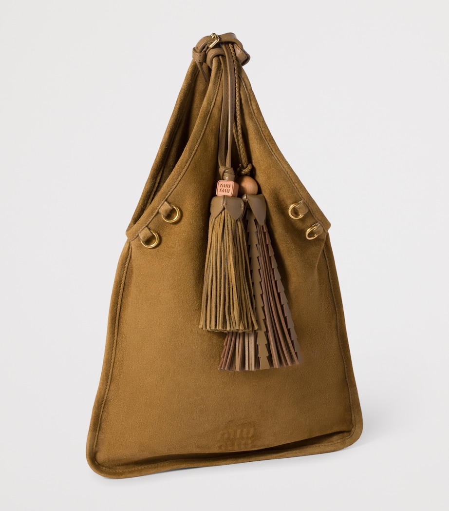 Suede Tassel Tote Bag F0393 Image 2