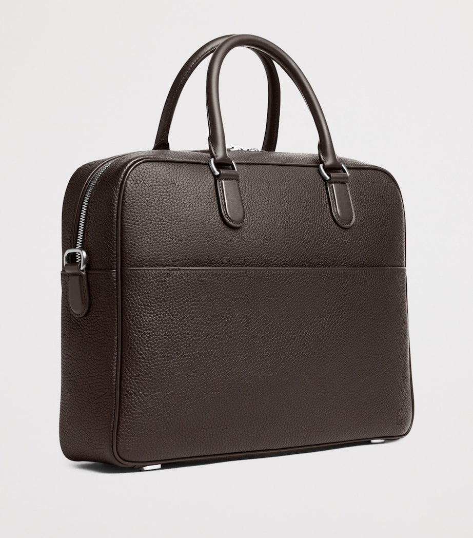 Carl Friedrik Leather Dunloe Briefcase Chocolate Image 2