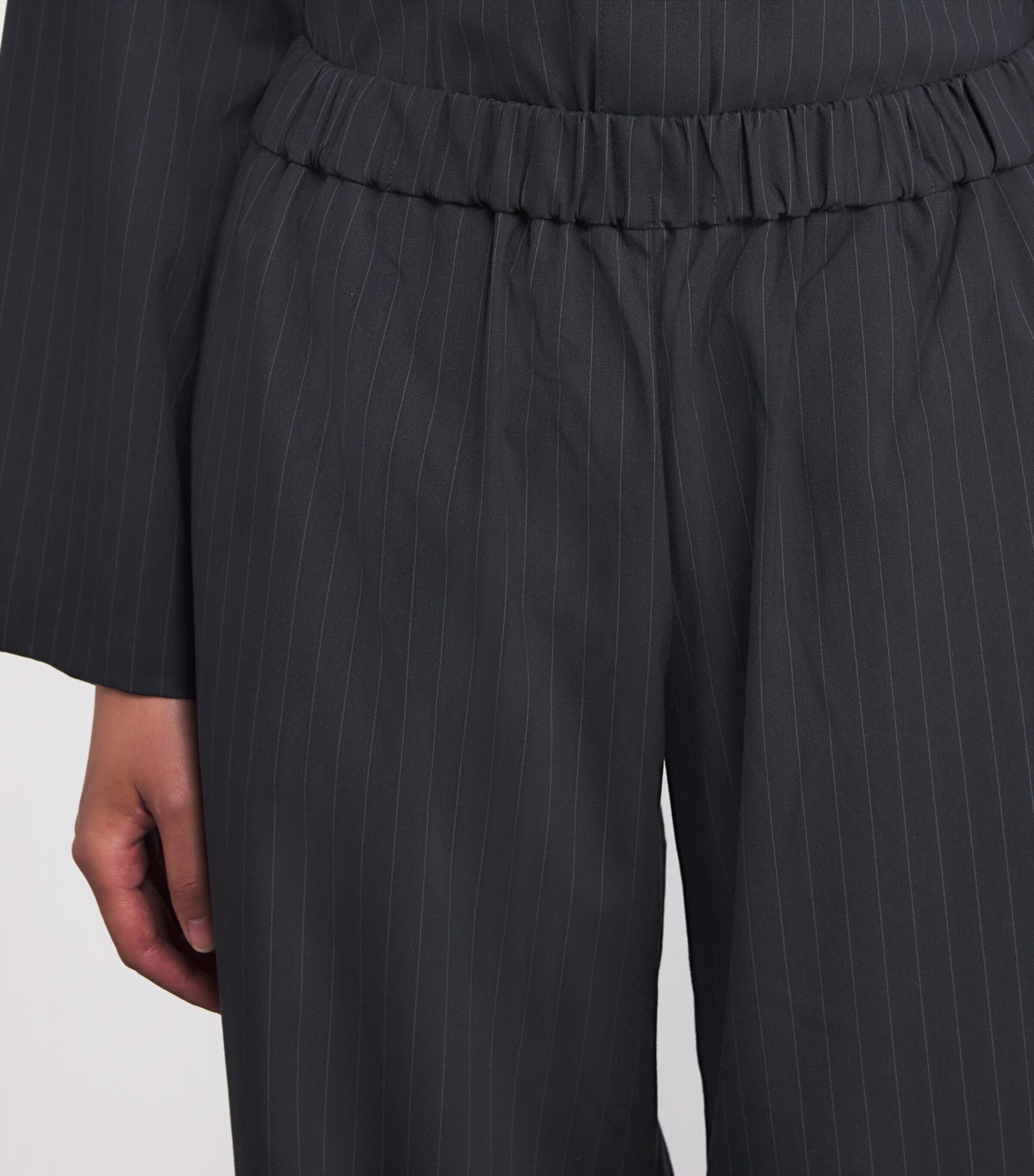 Stylein Womens Pinstripe Belicia Trousers Navy Pinstripe Image 6
