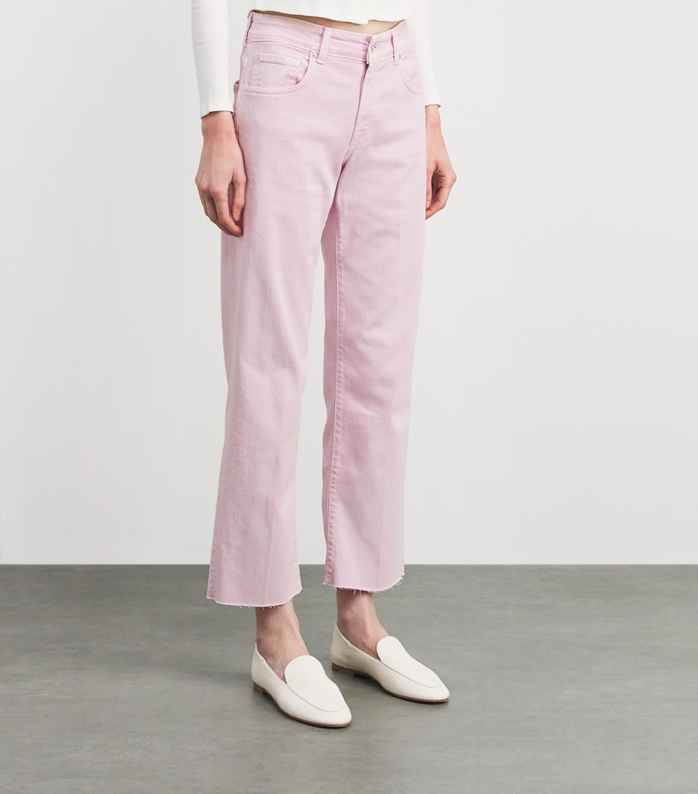7 For All Mankind Womens Calie High-Rise Straight Jeans Colored L Image 4
