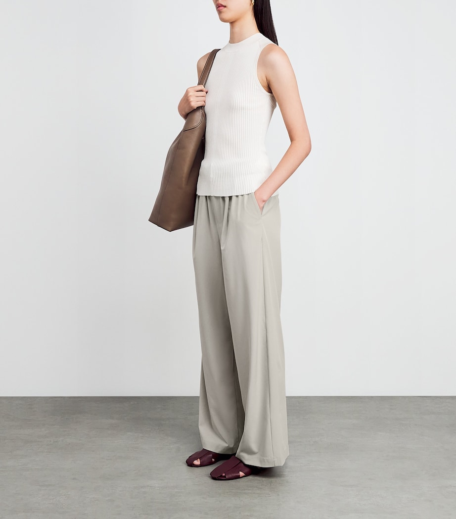 Wide-Leg Kayson Trousers SAGE GREY Image 2