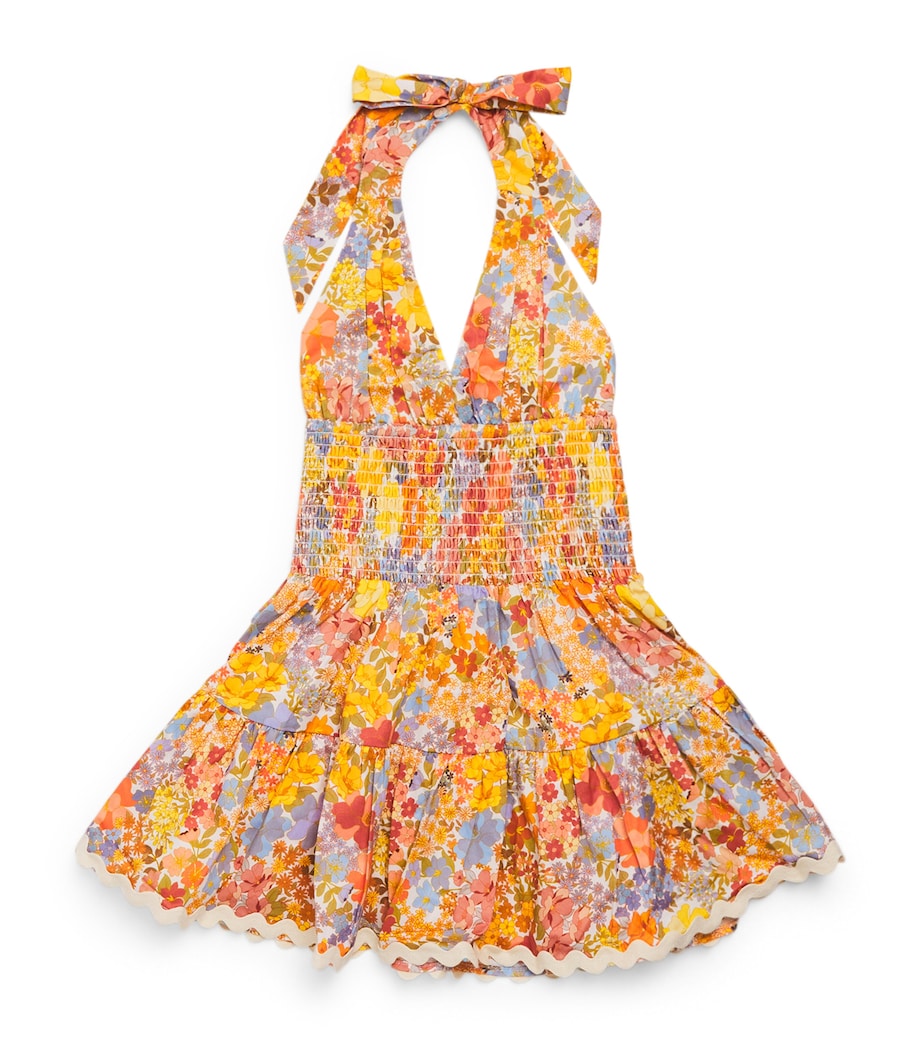 Cotton Halterneck Avelle Dress (3-16 Years) FLORAL Image 1