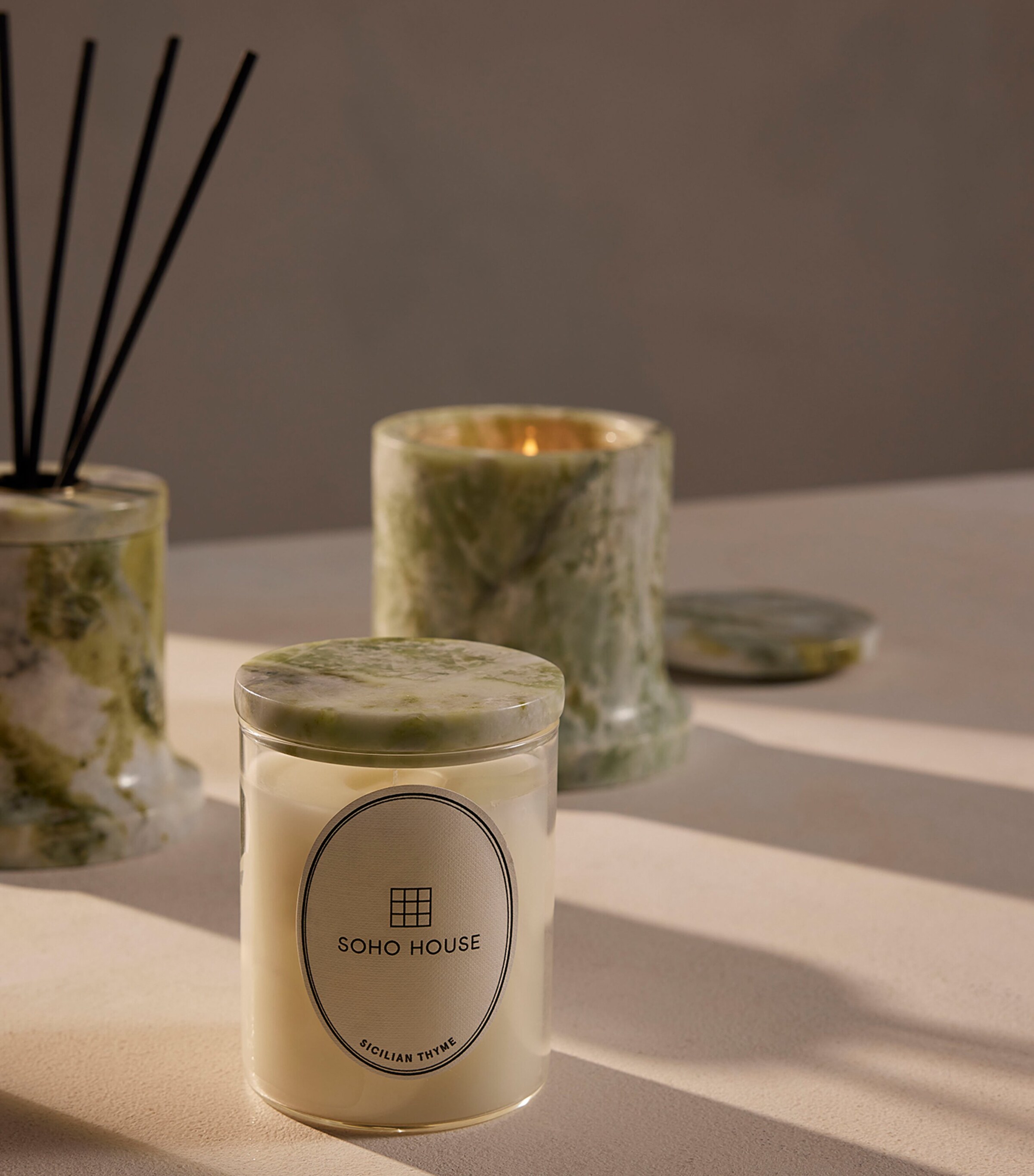 Soho Home Marble Vessel and Sicilian Thyme Diffuser (150ml) Image 6