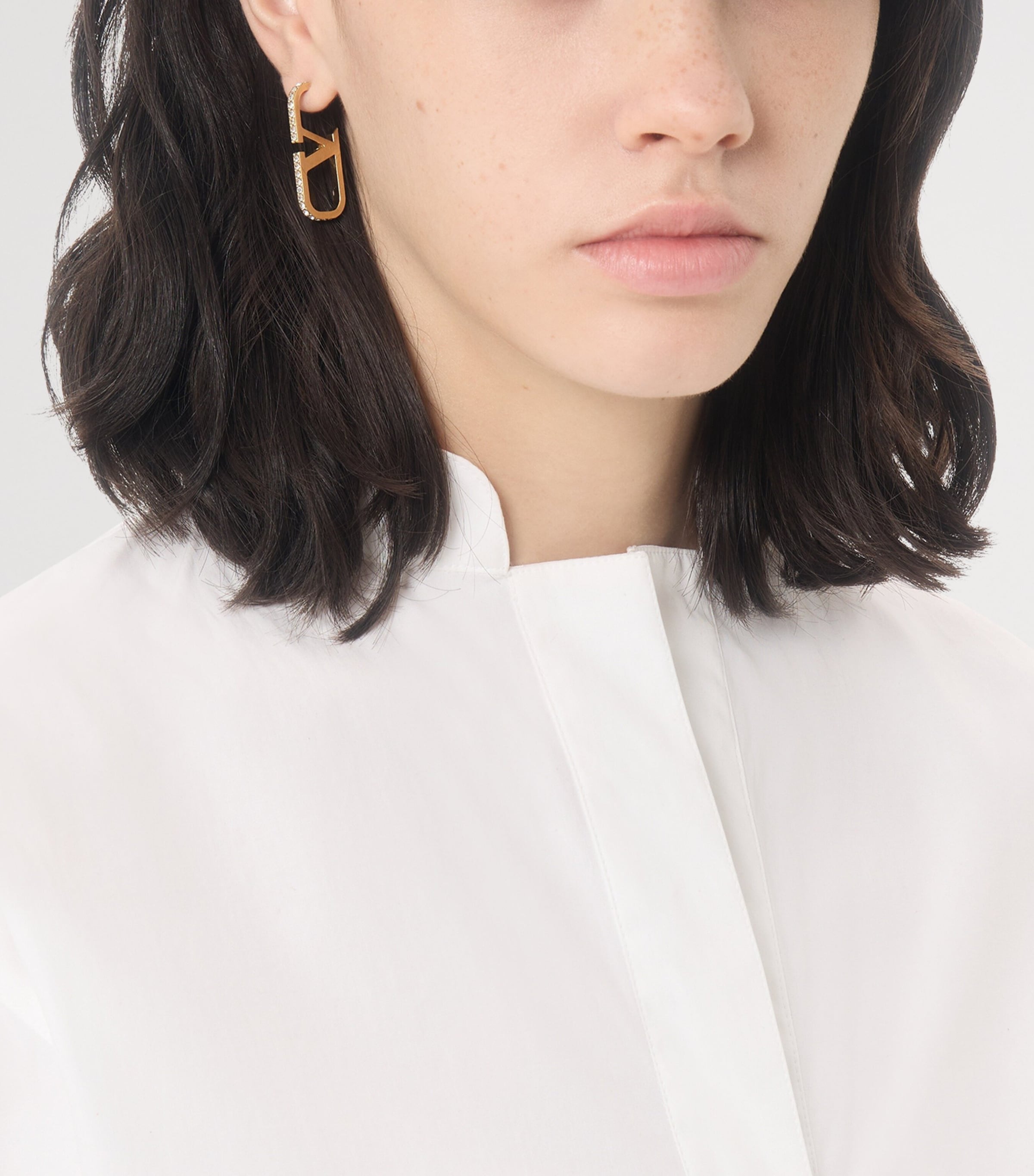 Valentino Garavani Large VLogo Signature Hoop Earrings Image 2