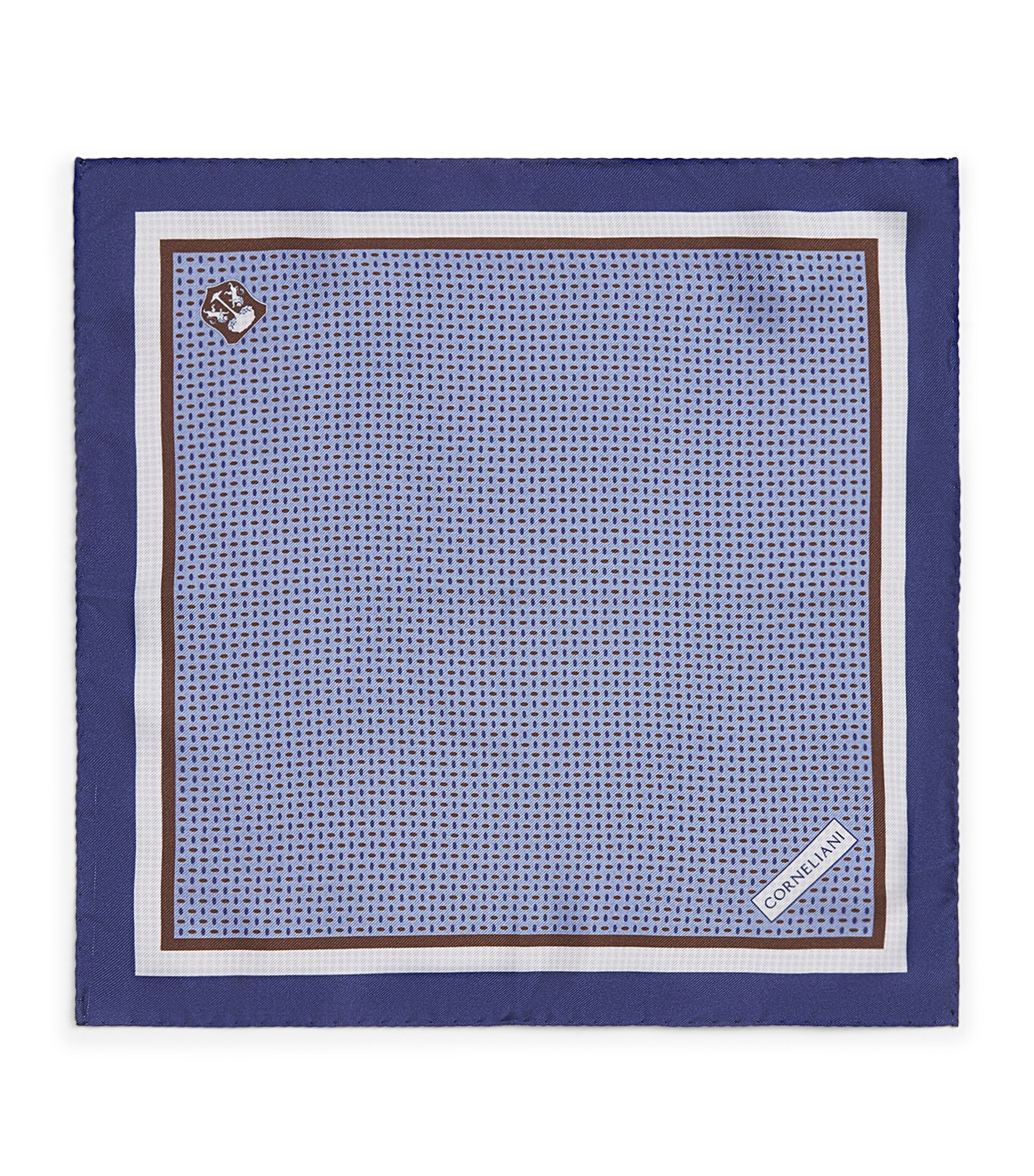 Silk Printed Pocket Square 009 SKY BLUE Image 1