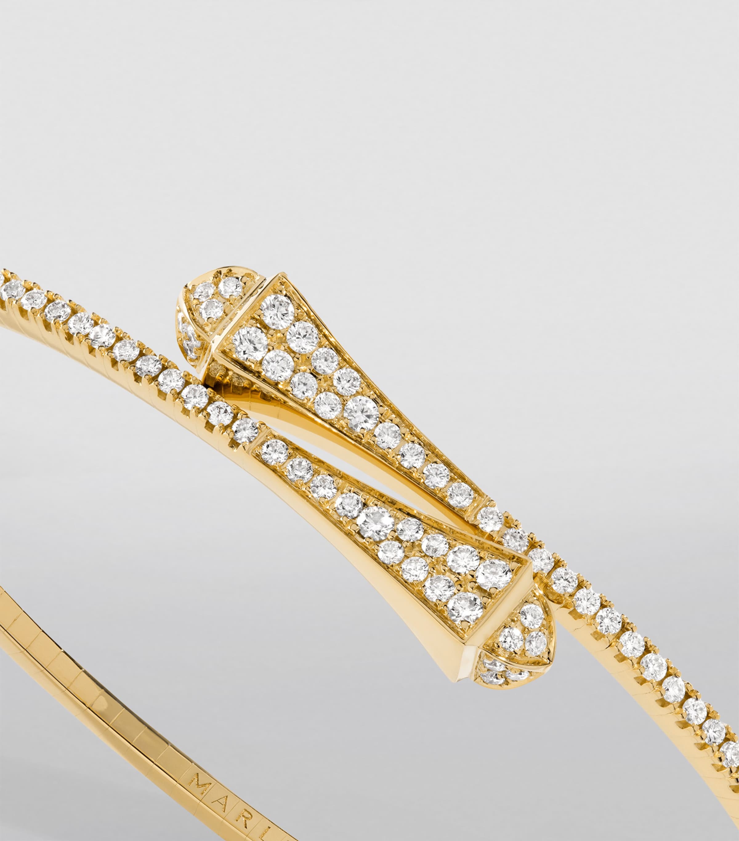 Yellow Gold and Diamond Cleo Slim Bracelet YELLOW GOLD Image 3