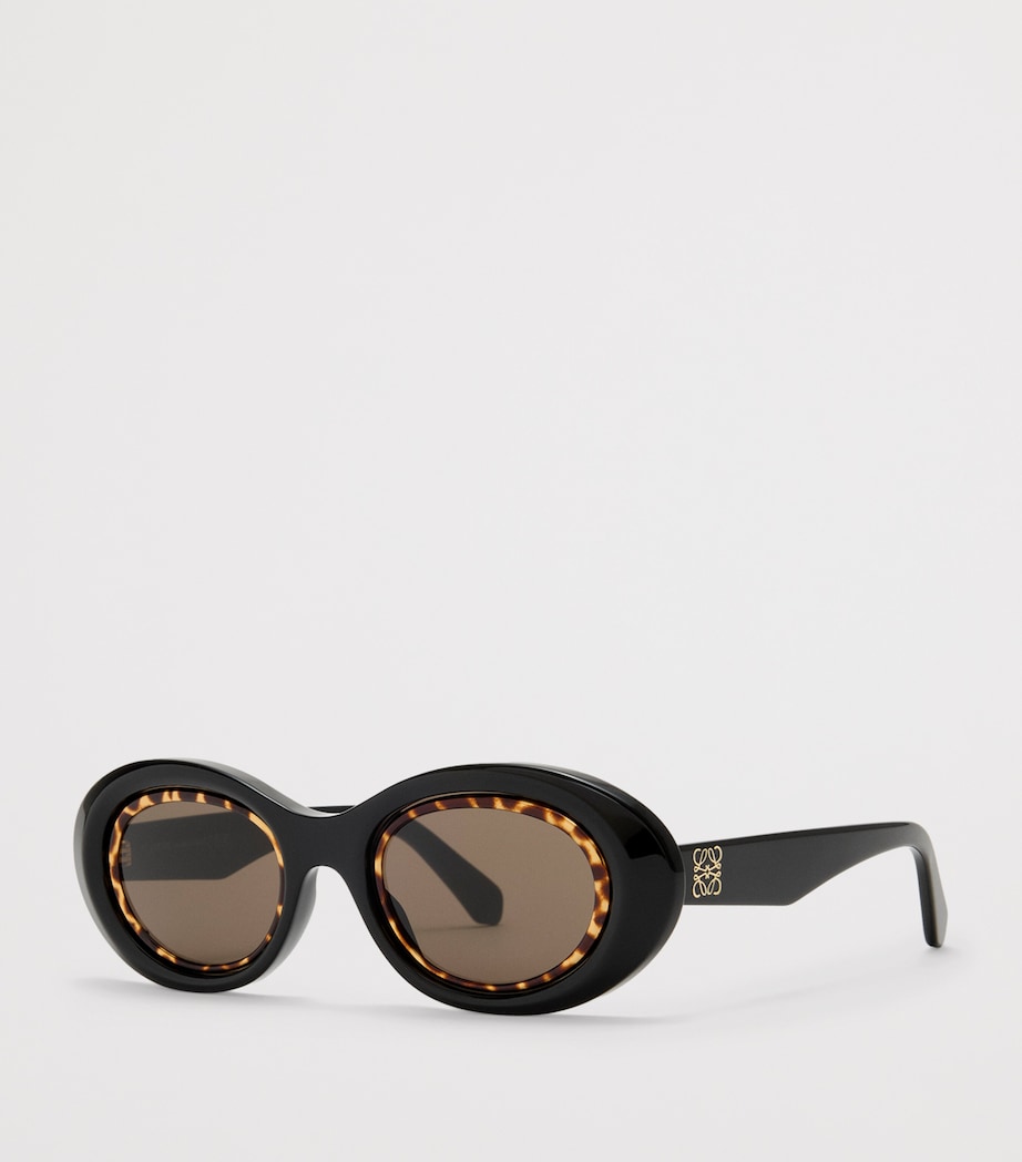Mini Anagram Oval Sunglasses BLACK Image 2